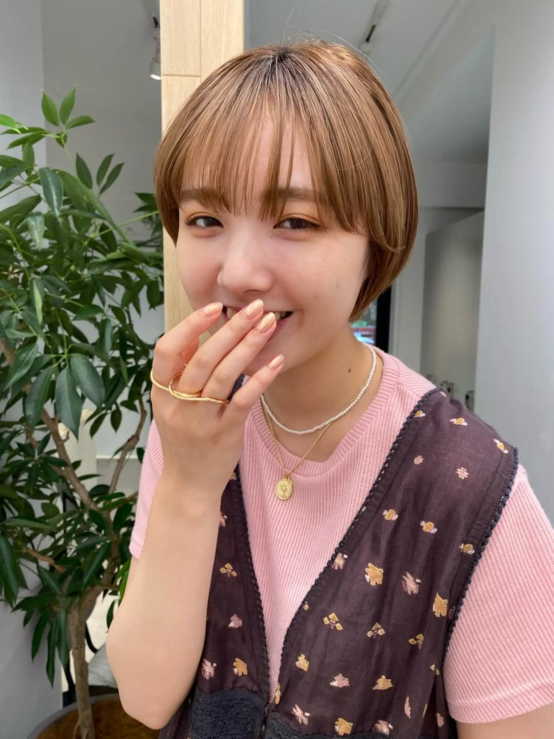 ショート カラー ショートヘア 艶カラー 🤍🫧/makoのヘアスタイル