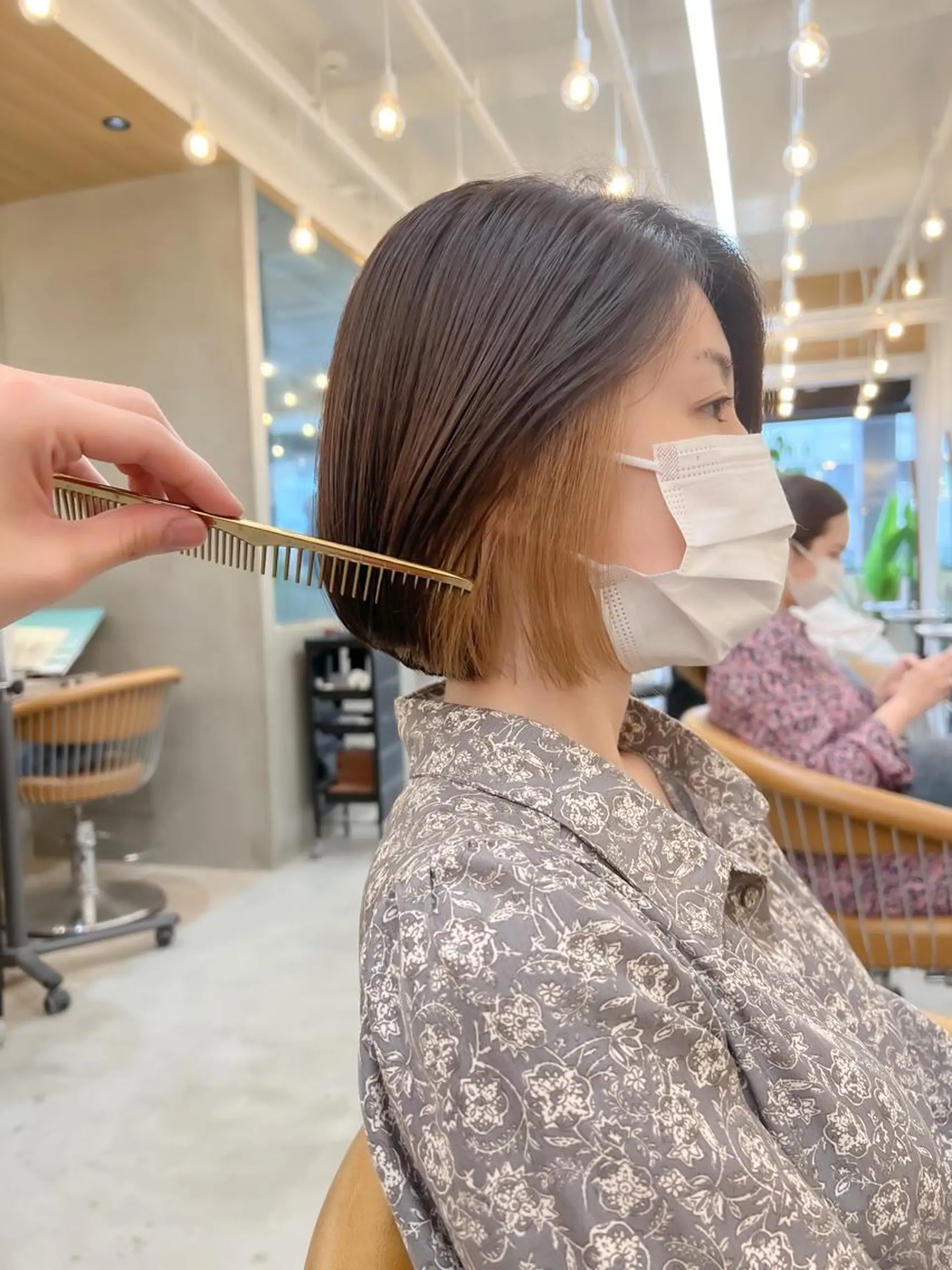 ショート カット ヘアカラー トリートメント ボブ/縮毛矯正 髪質改善/もえるのヘアスタイル