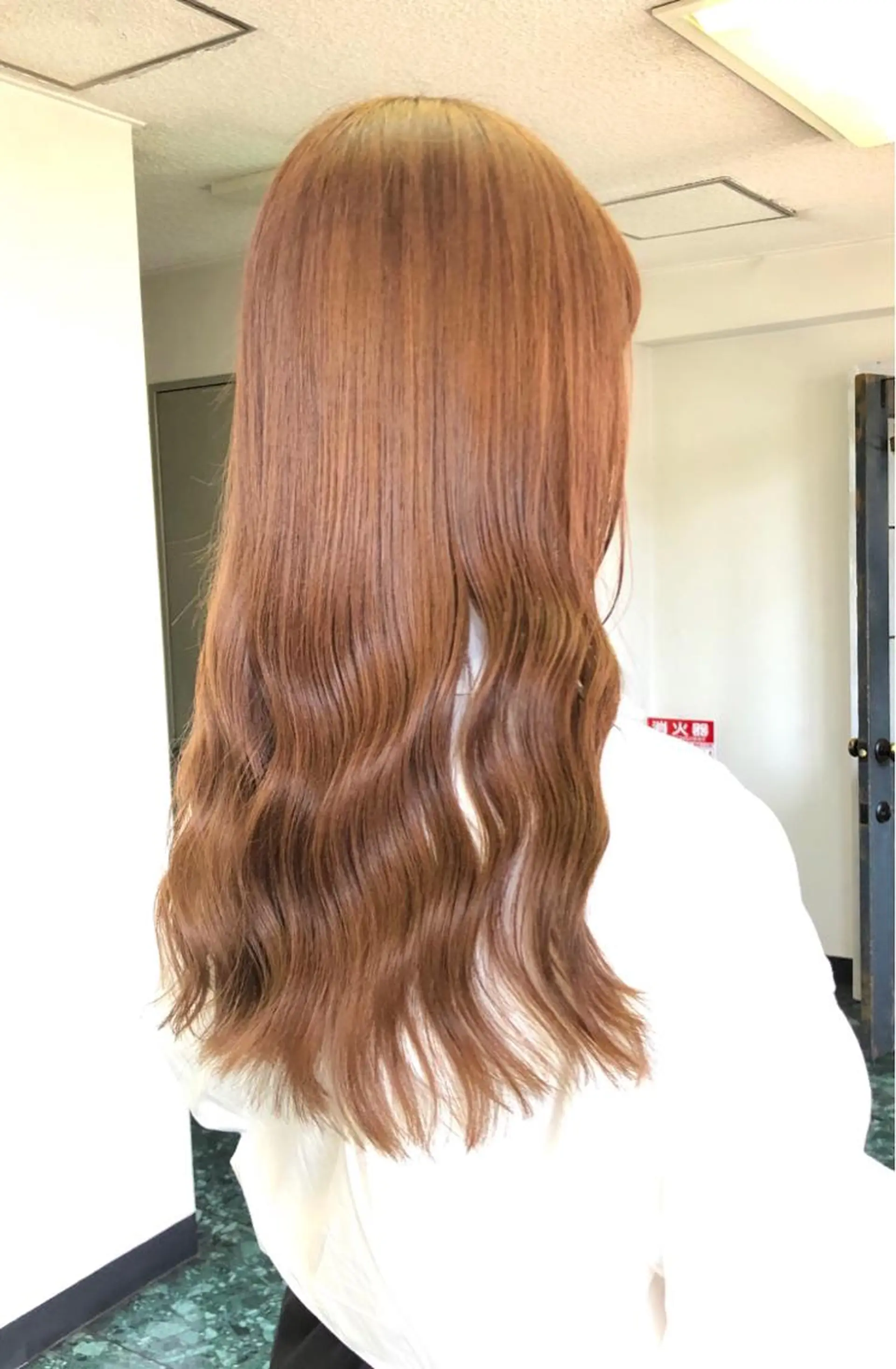 ロング カラー ブリーチ ブラウンカラー カット ヘアカラー トリートメント 難波/心斎橋/ボブ/ 髪質改善/ハイトーンのヘアスタイル