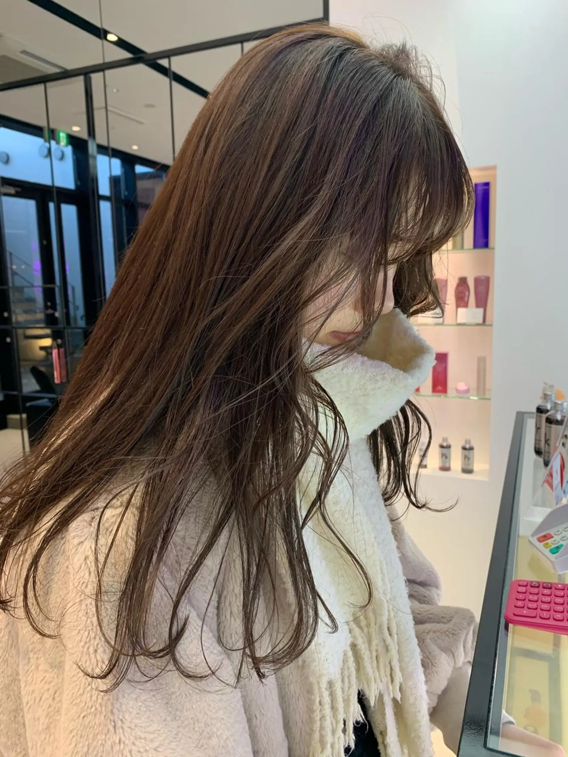 ロング カラー ハッシュカット/ハイ トーン/MANAMIのヘアスタイル