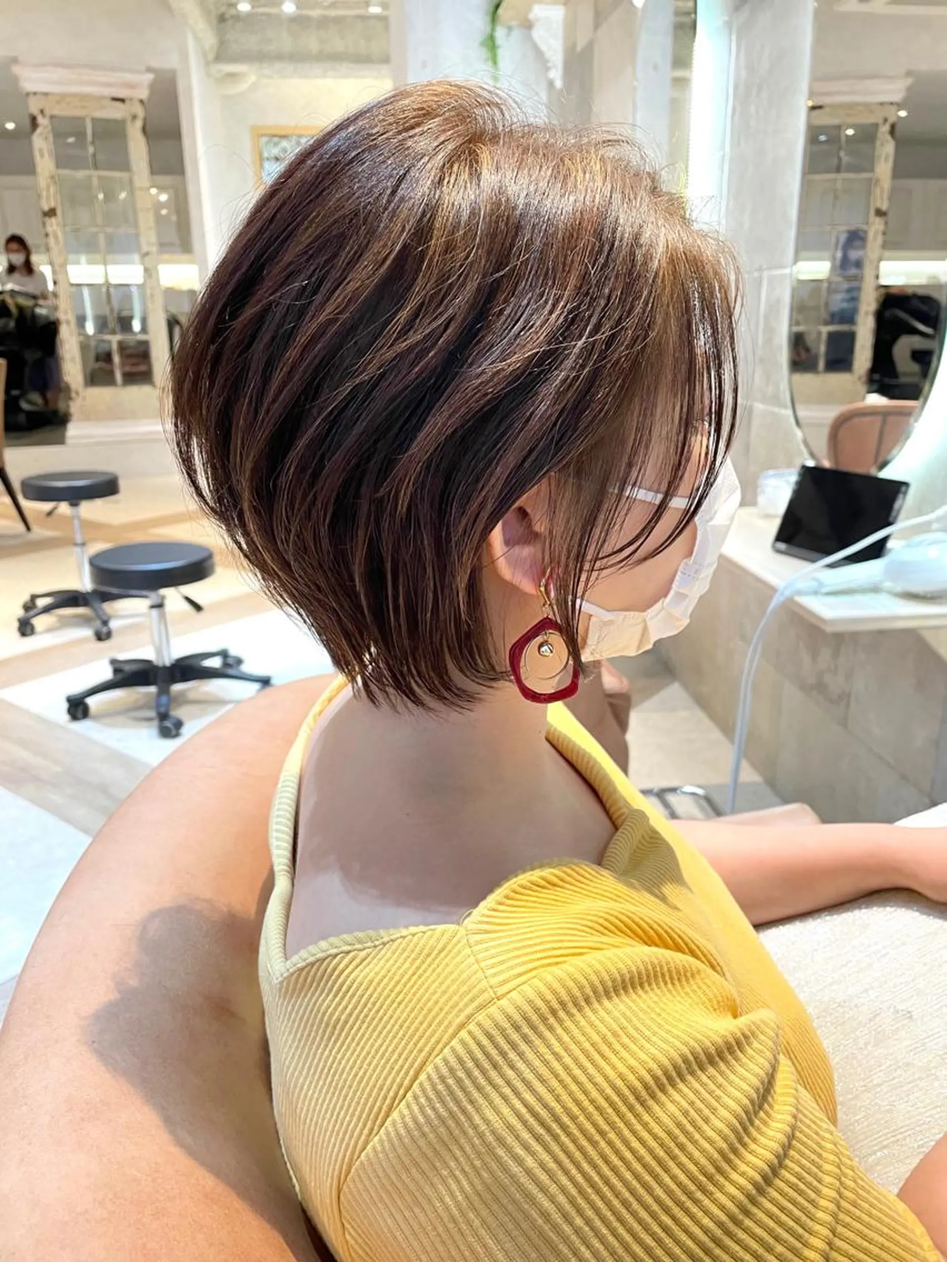 ショート カラー 似合わせカット ショートヘア ヘアカラー トリートメント 韓国ヘア/髪質改善 /Harunaのヘアスタイル