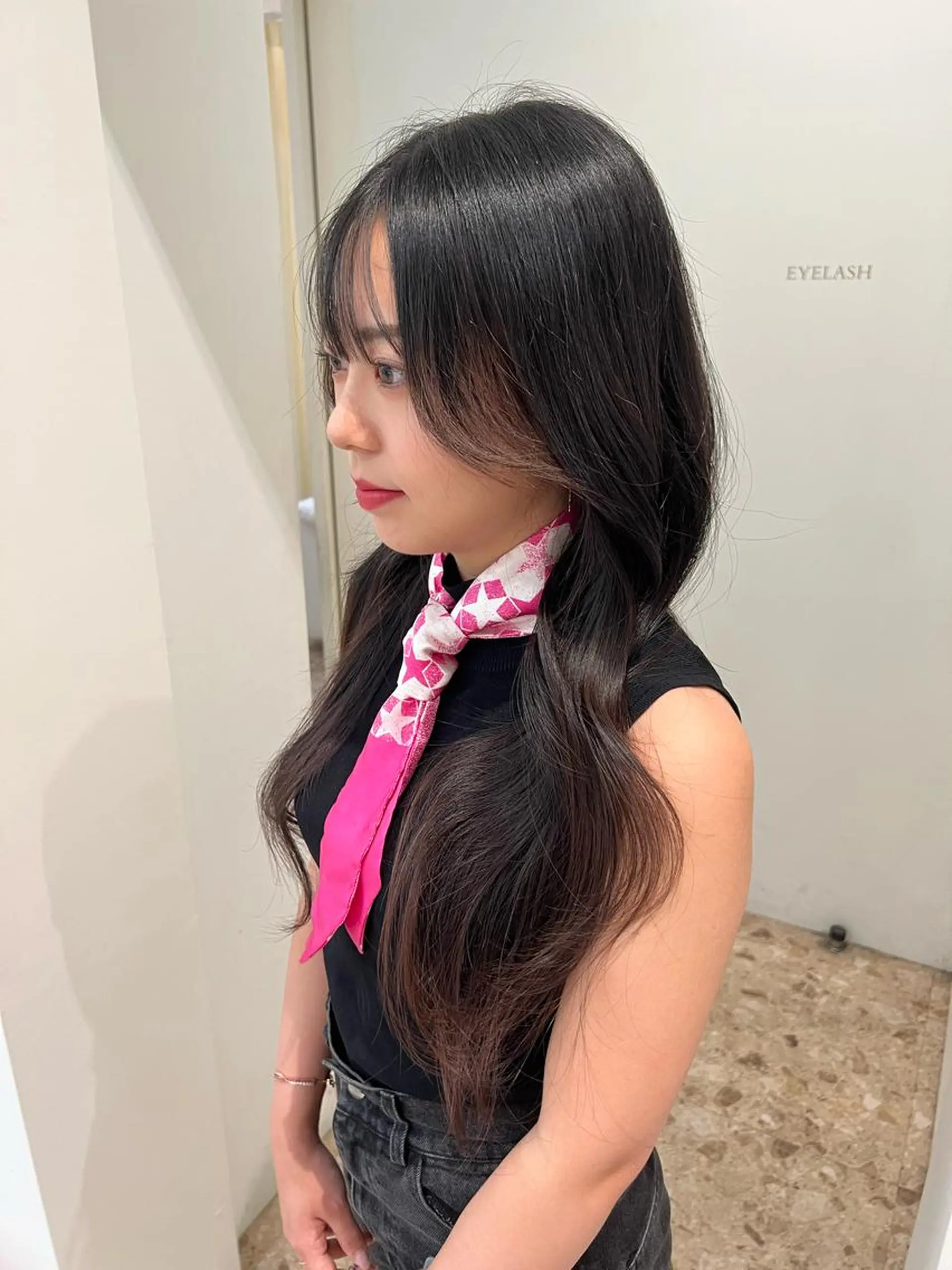 ロング ヘアアレンジ 艶カラー/アイドル 前髪/内藤　輝のヘアスタイル