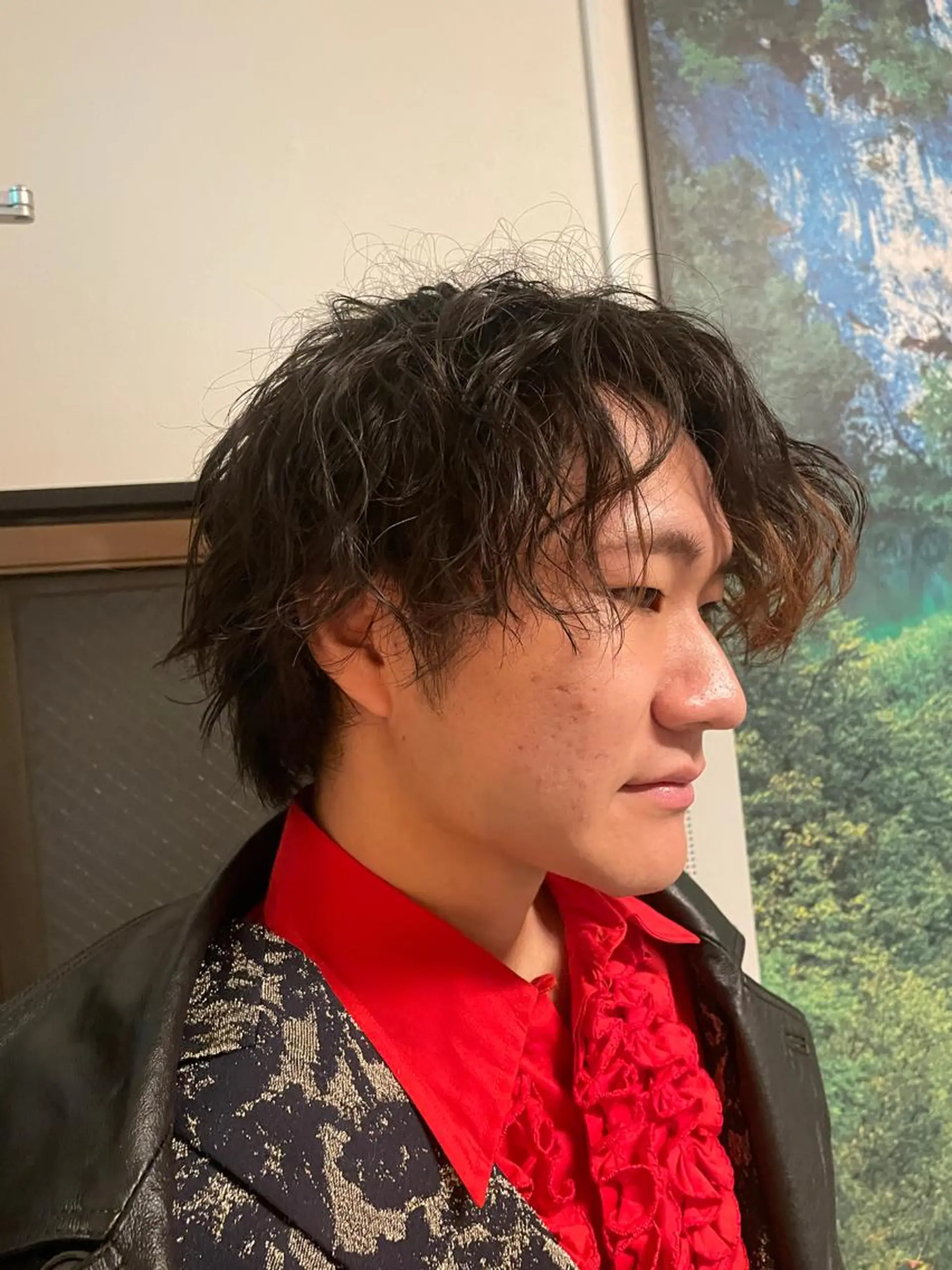 ショート パーマ メンズ メンズパーマ スパイラルパーマ 🌙１９時以降通える メンズ専門　コーダイのヘアスタイル