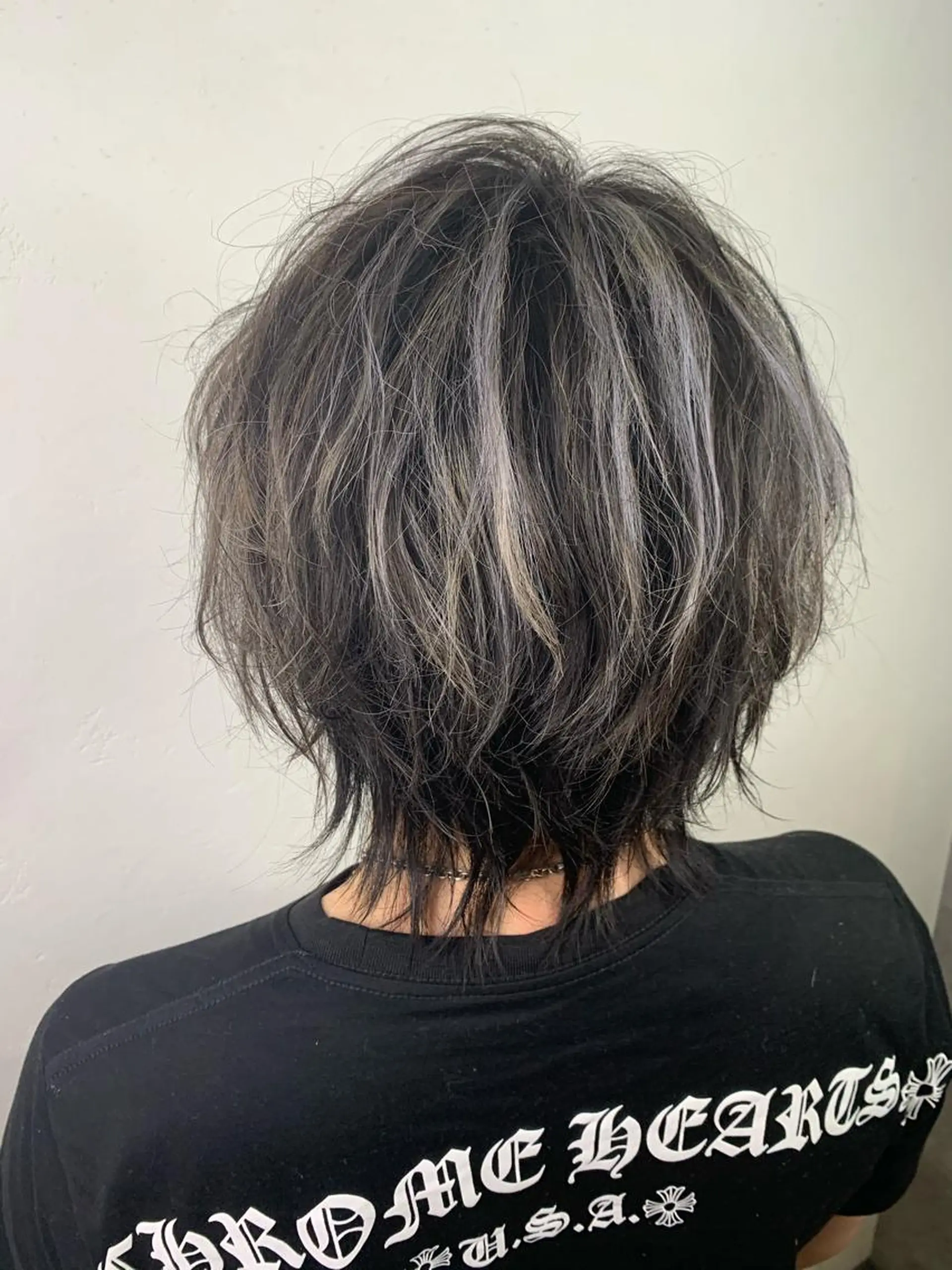 ショート ハイライト mimiiy梅田 中崎町ハイトーンのヘアスタイル