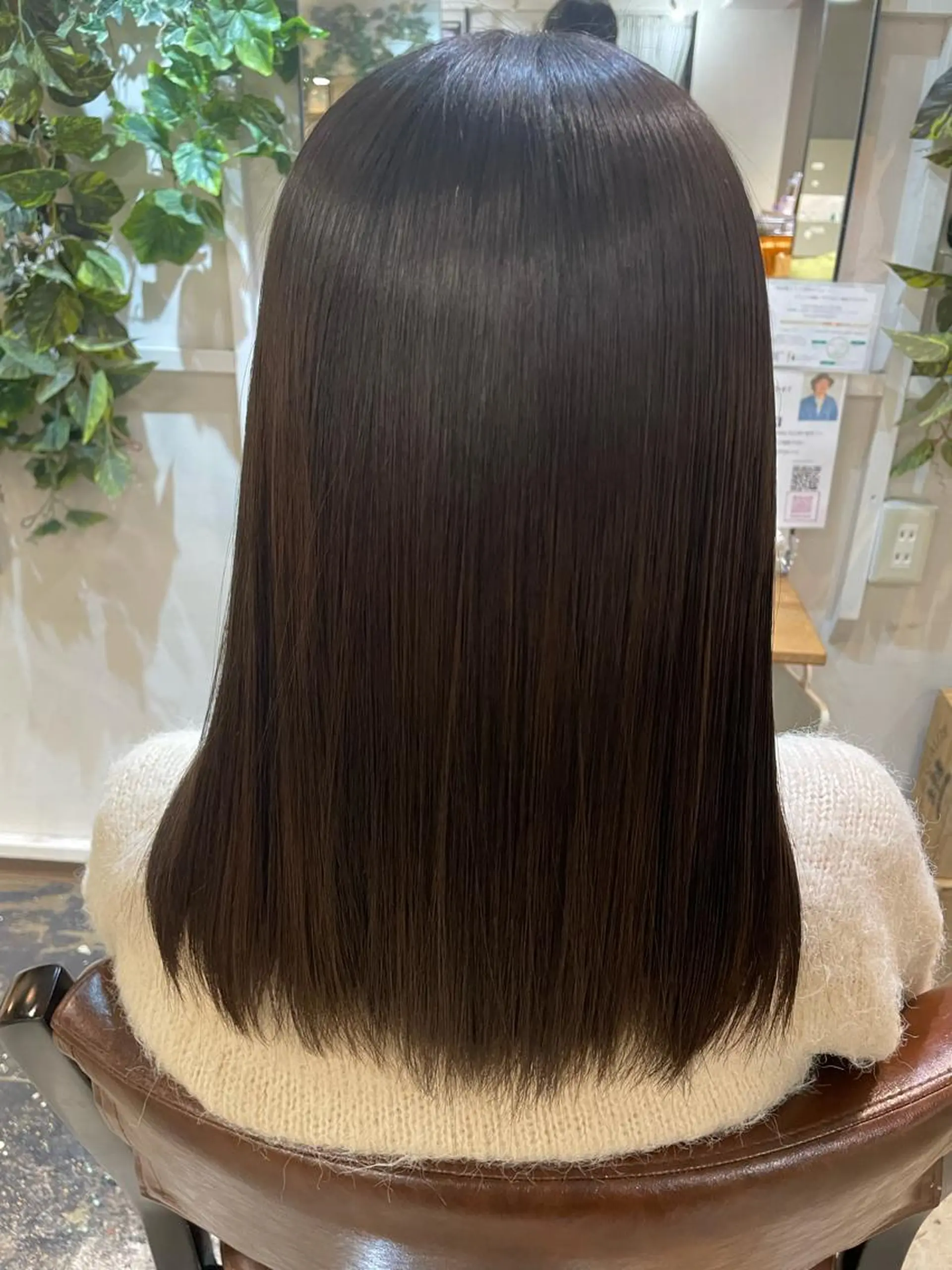 セミロング カラー 髪質改善 トリートメント 酸性ストレート 酸熱トリートメント ヘアカラー トリートメント ヘッドスパ 野村直希 NAOKIのヘアスタイル