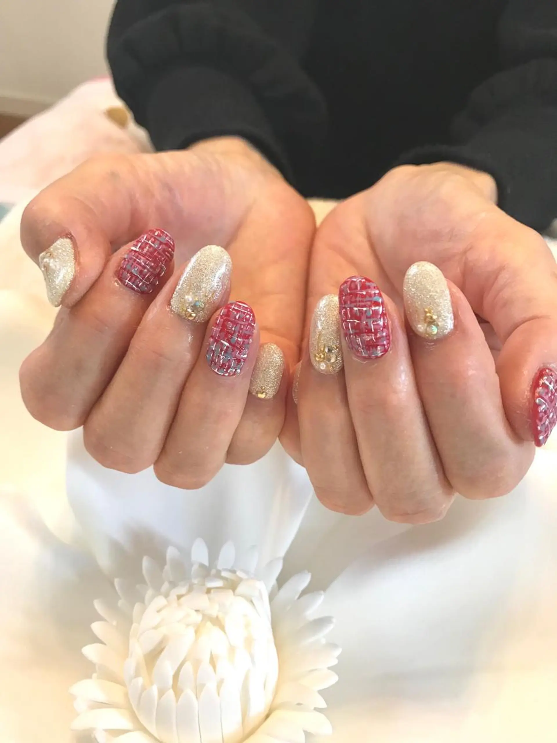 ネイル アートネイル キラキラネイル ラメ(グリッター) オフィスネイル シンプルネイル yuko （ネイリスト）のネイルデザイン