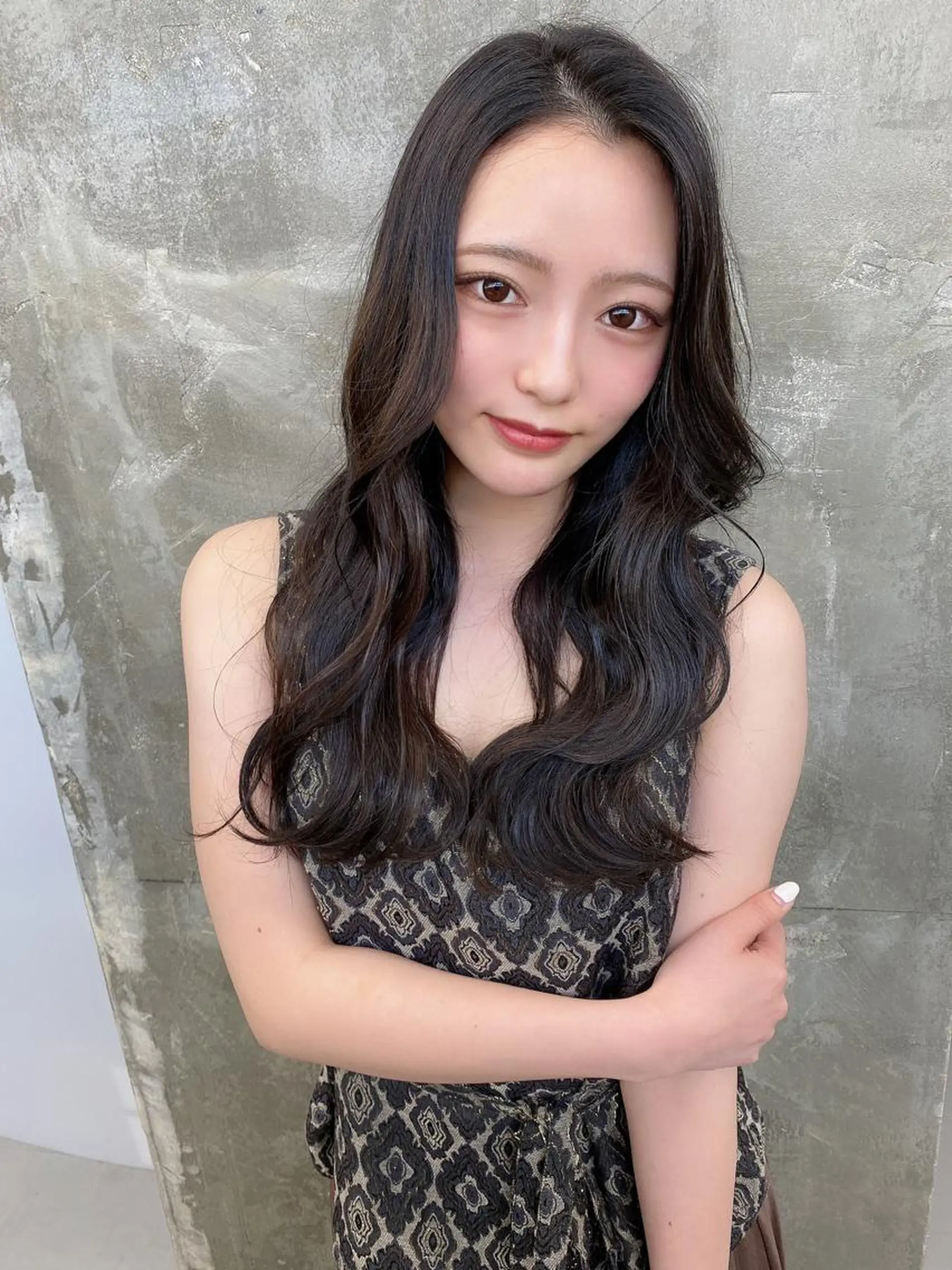 ミディアム カット ヘアカラー トリートメント K!ng所属・レイヤーカット/ 髪質改善/ハイライトのヘアスタイル