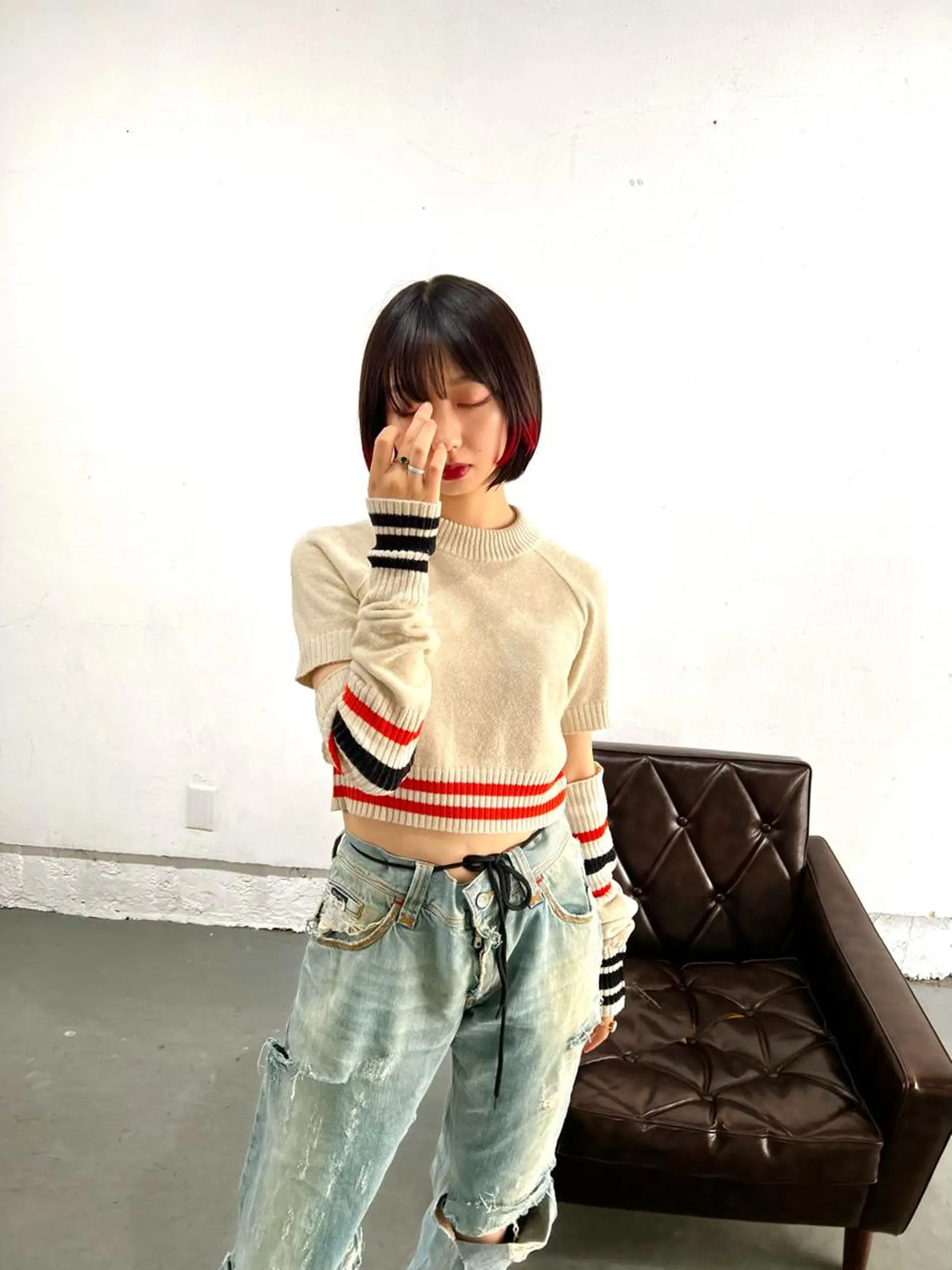 ショート カラー ボブ カット ヘアカラー 小笠原 悠斗のヘアスタイル