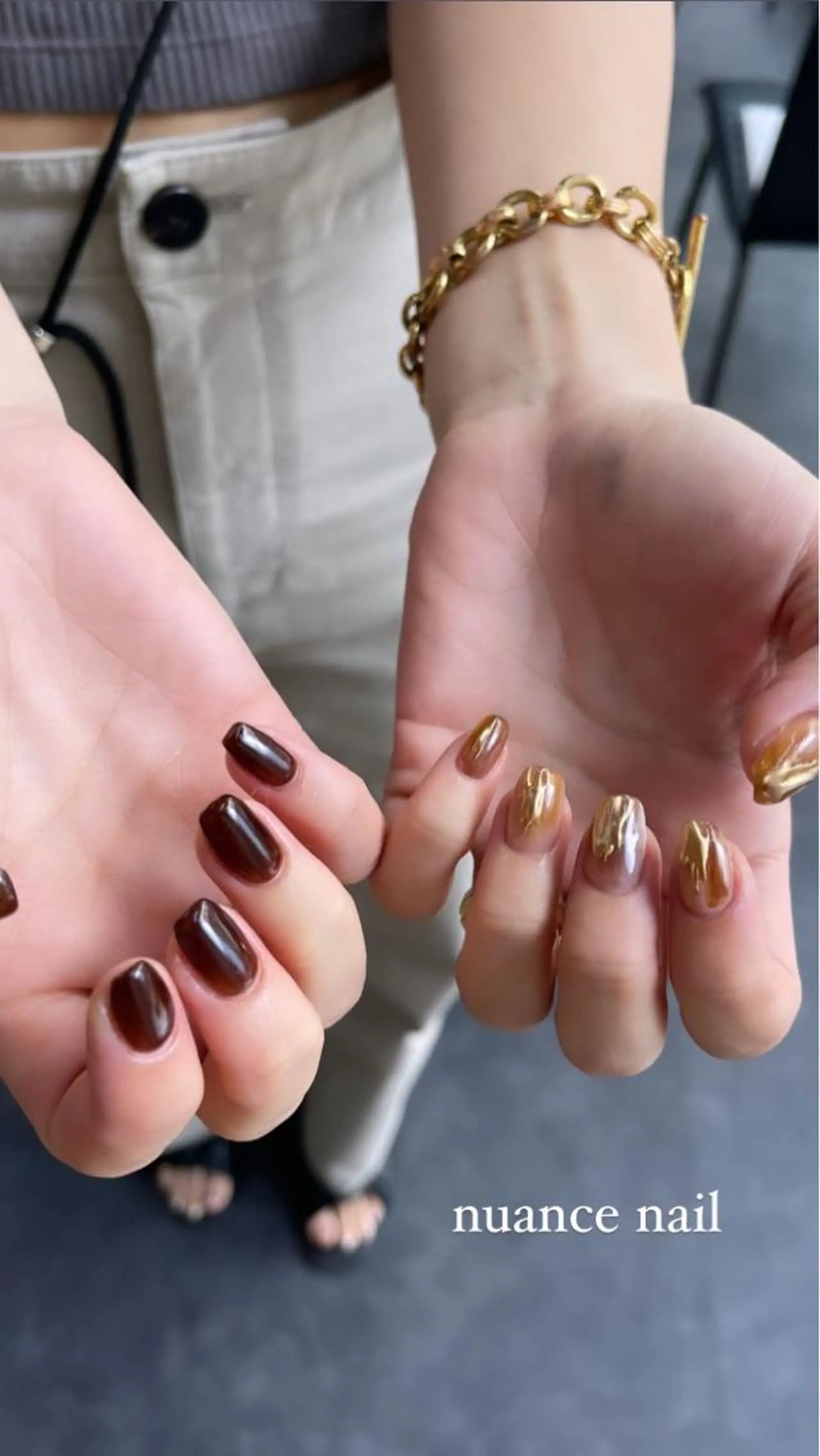 ネイル フレンチネイル マグネットネイル ニュアンスネイル ワンカラーネイル ハンドネイル GRANDE大須 Cecil💜のネイルデザイン