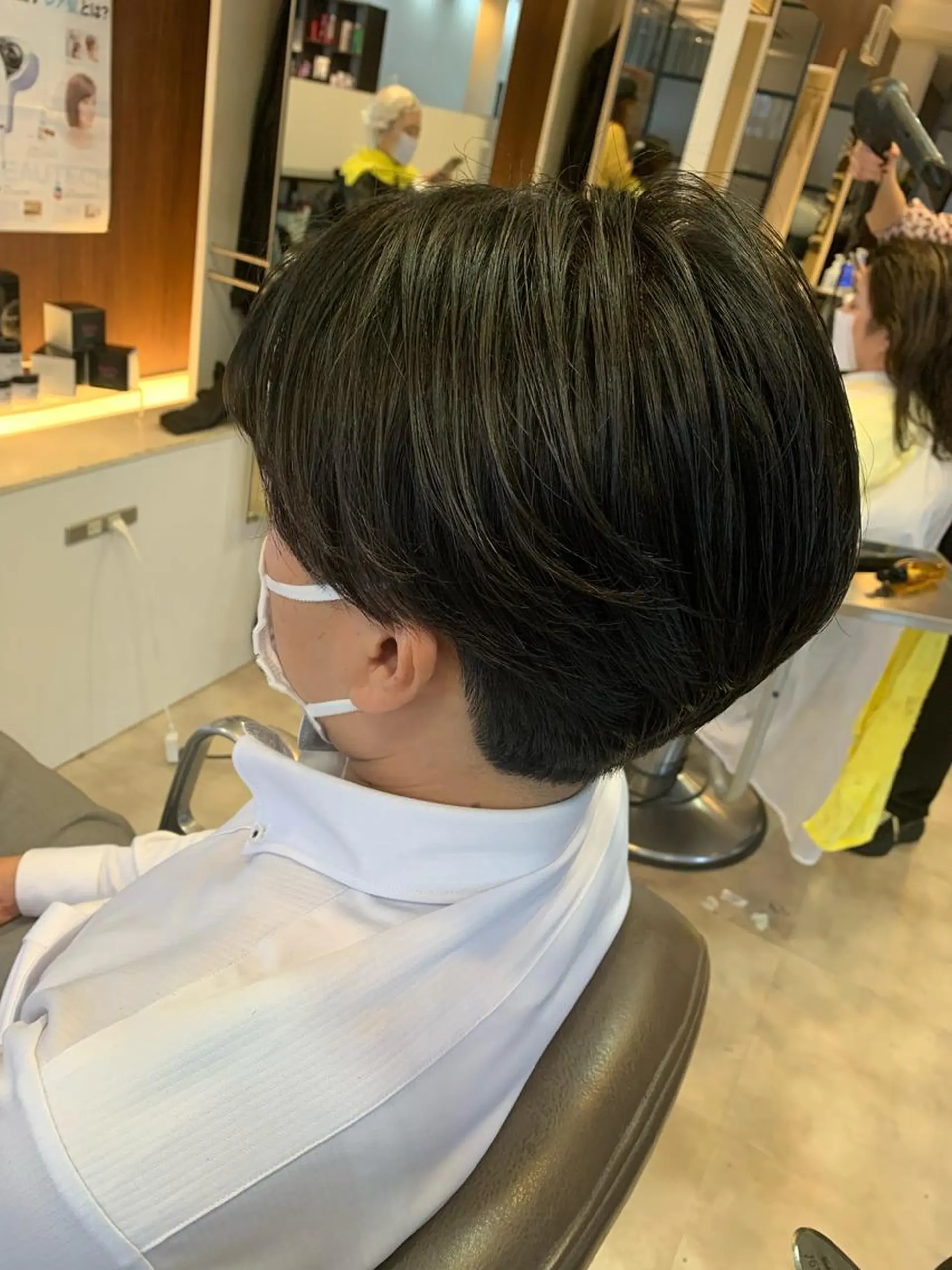 ミディアム カット ヘアセット メンズパーマ/難波/ 心斎橋　室園亮佑のヘアスタイル