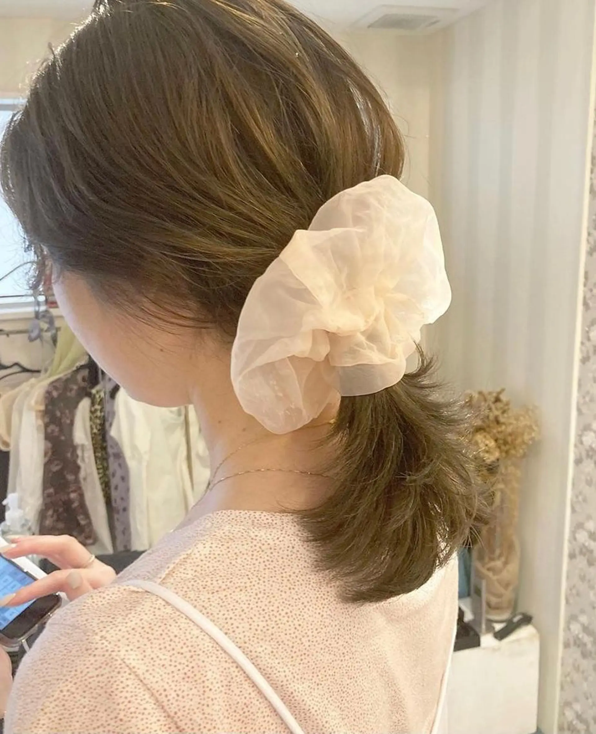 ミディアム カラー mizu kiのヘアスタイル