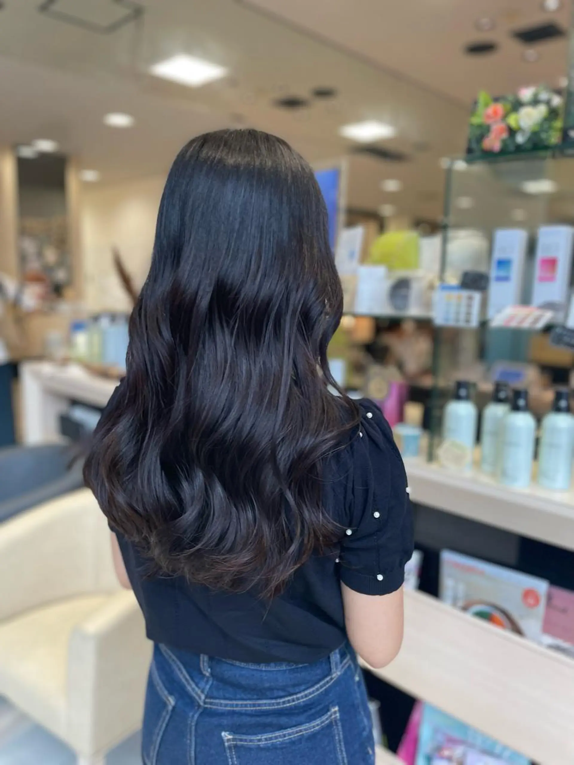 ロング カラー ヘアカラー トリートメント クロスパーマ/うる艶 カラー/Kurumiのヘアスタイル