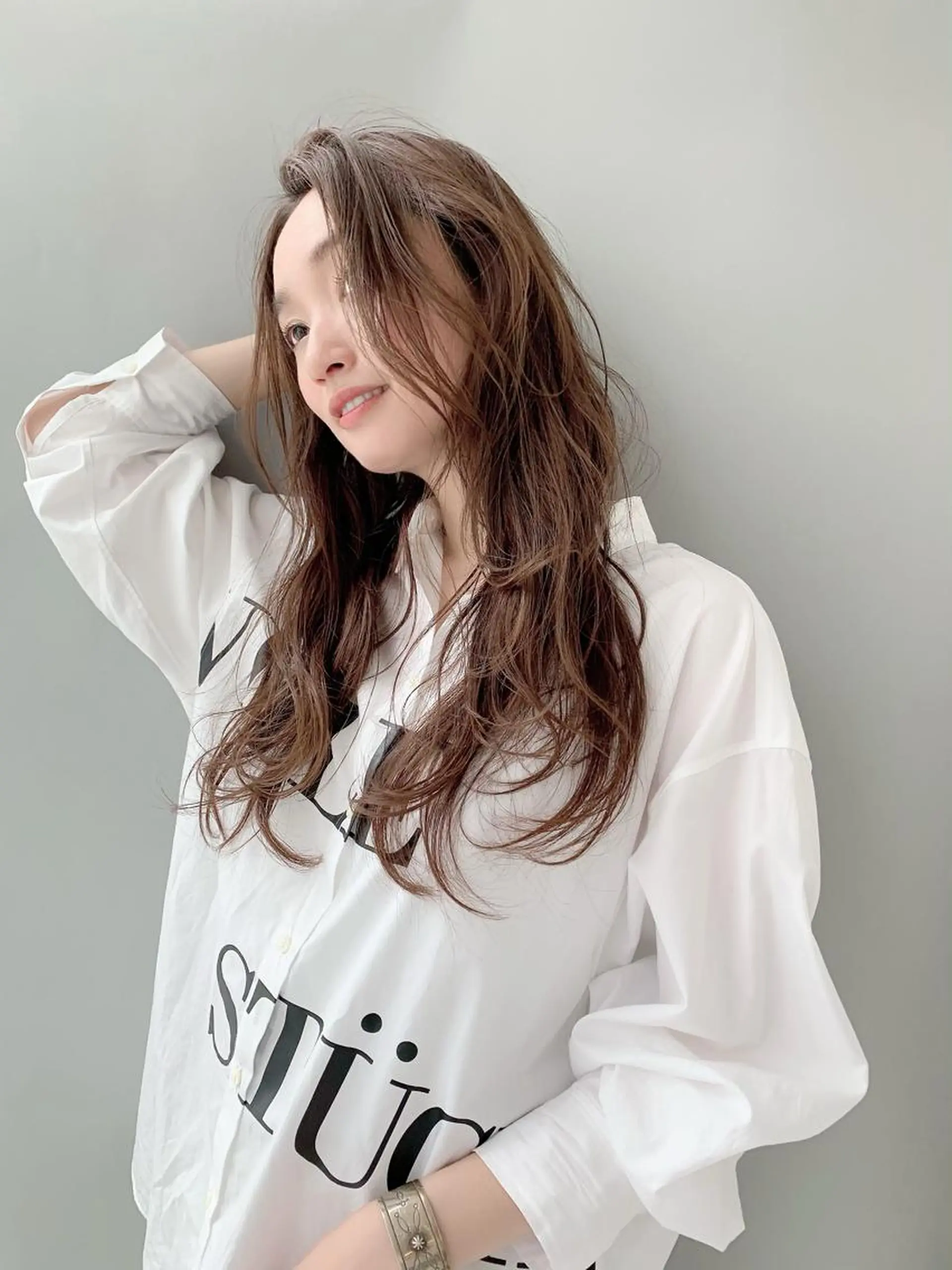 ロング カラー 鈴木 一貴のヘアスタイル