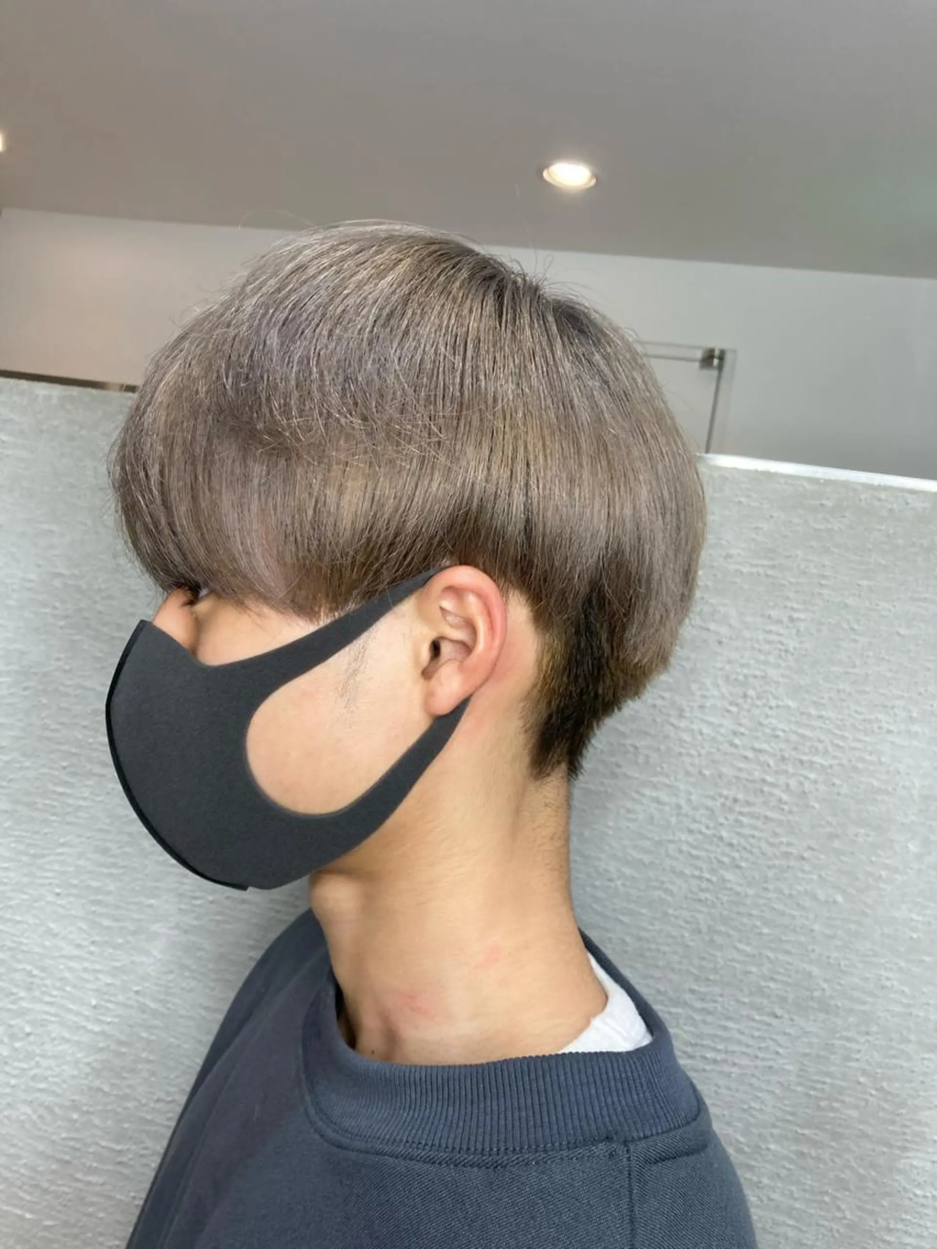 ショート カラー アッシュ アッシュブロンド ブロンド カット トリートメント ヘッドスパ ヘアセット 豊中/メンズ特化 岡田 龍之介のヘアスタイル