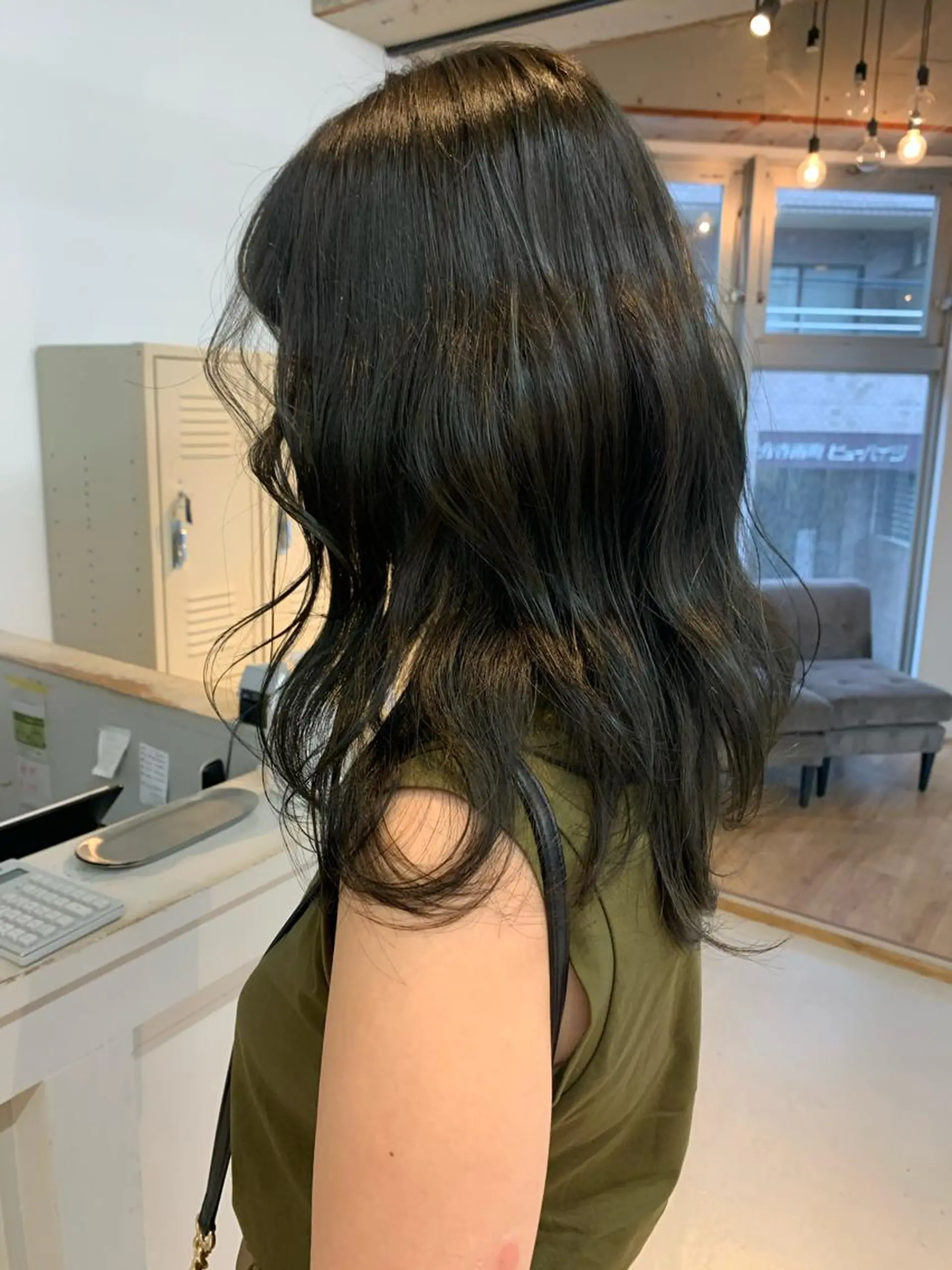 セミロング カラー イルミナカラー ハッシュカット/ハイ トーン/MANAMIのヘアスタイル