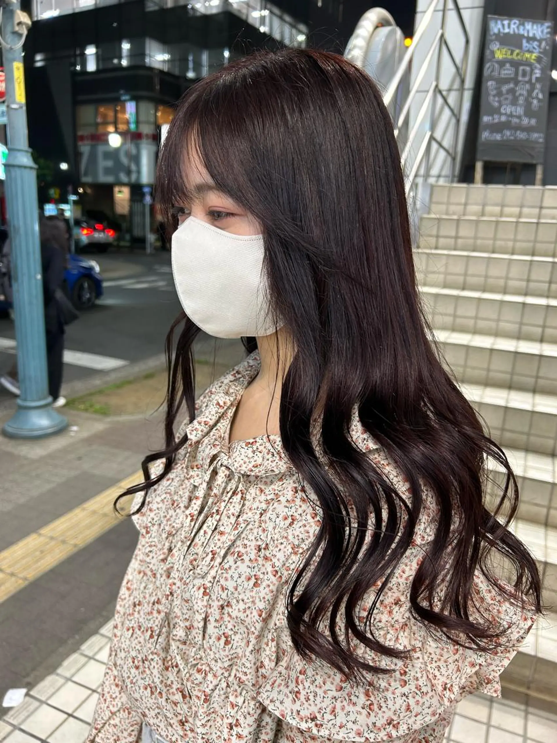 ロング カラー ブラウンカラー ハイトーンカラー ピンクカラー ピンクブラウン 学生 🦋sana🦋 似合わせカット✁のヘアスタイル