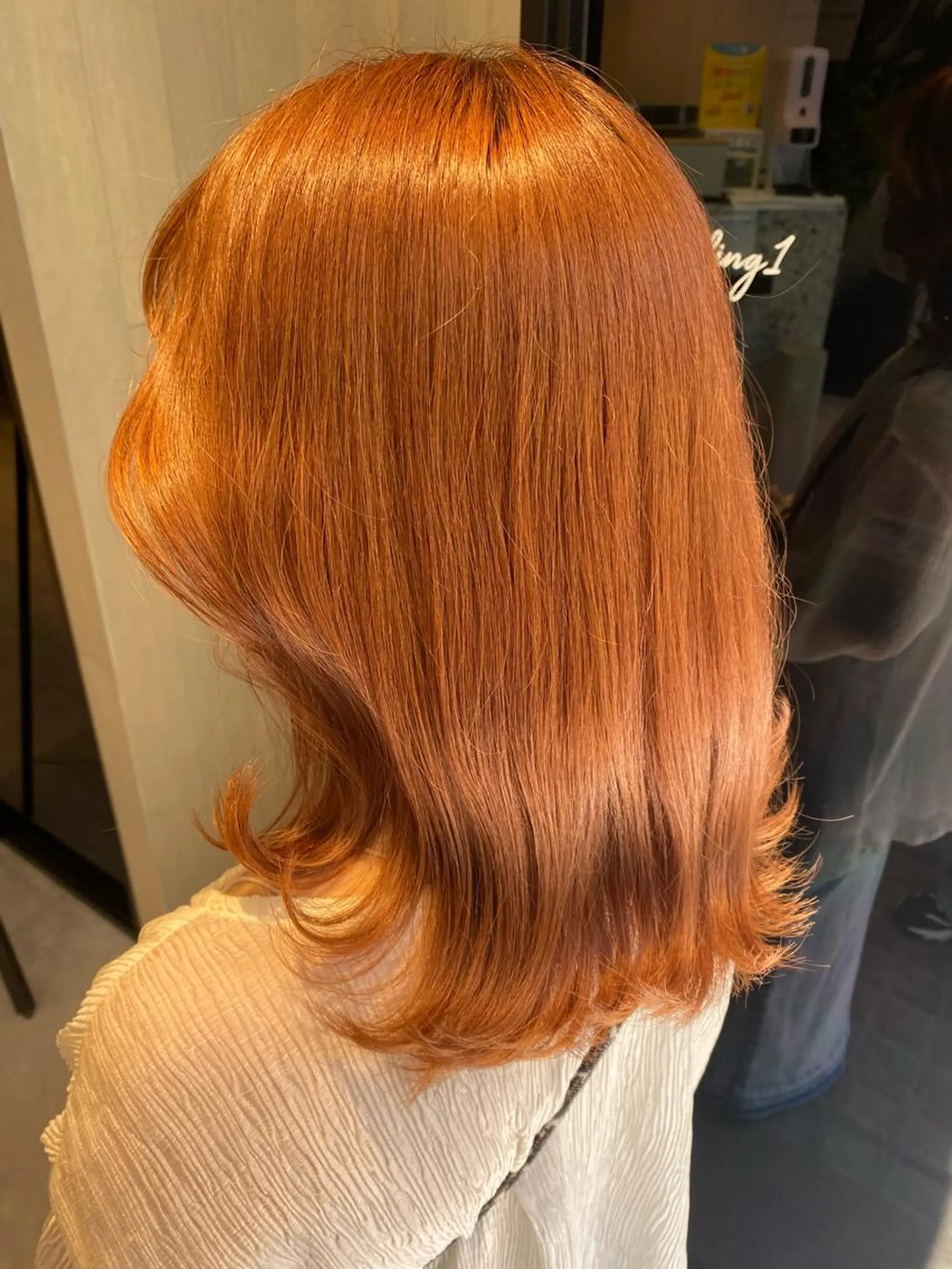 ミディアム カラー ヘアアレンジ アンククロス渋谷【ANKH CROSS】所属・韓国ヘア┊︎レイヤー ┊︎haruka🌙のヘアスタイル