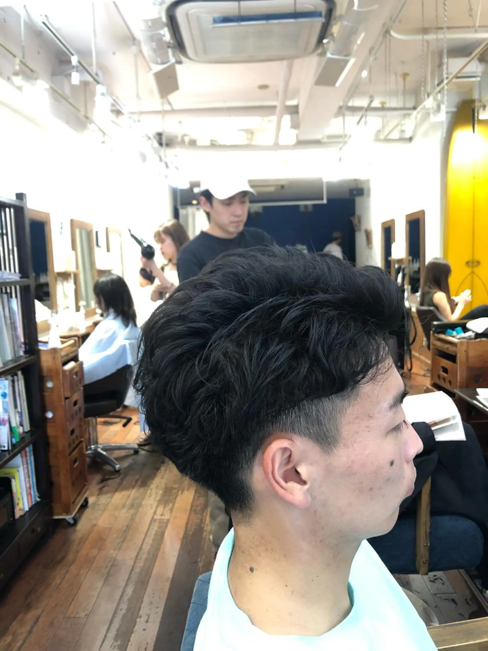 ショート パーマ メンズ メンズパーマ ツーブロック 刈り上げ アイビーライン武蔵小杉所属・💟アイリスト 💟のマツエク・マツパデザイン