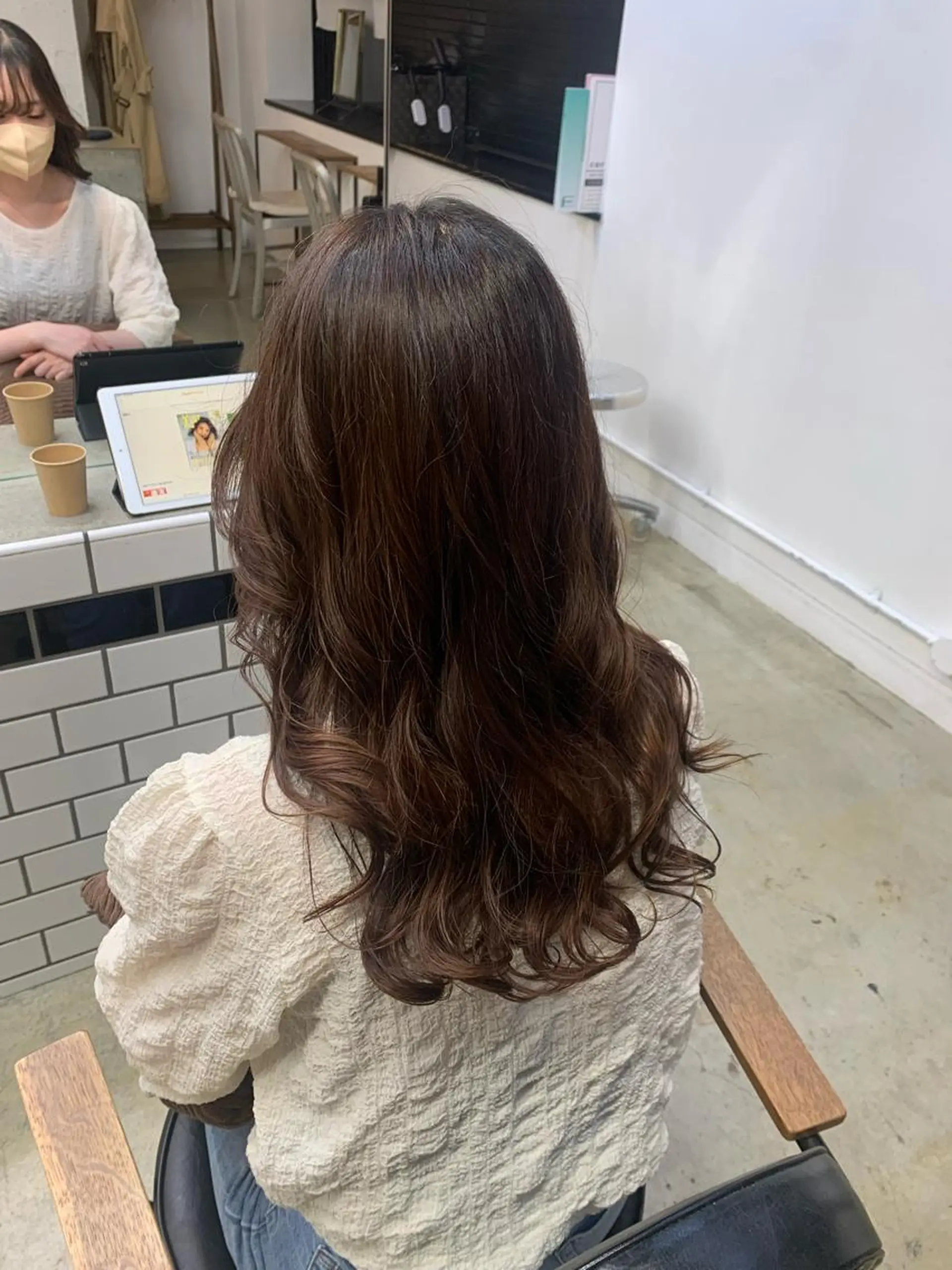 ロング パーマ ♡ラベンダー/ピンク /顔まわり♡ネイロのヘアスタイル