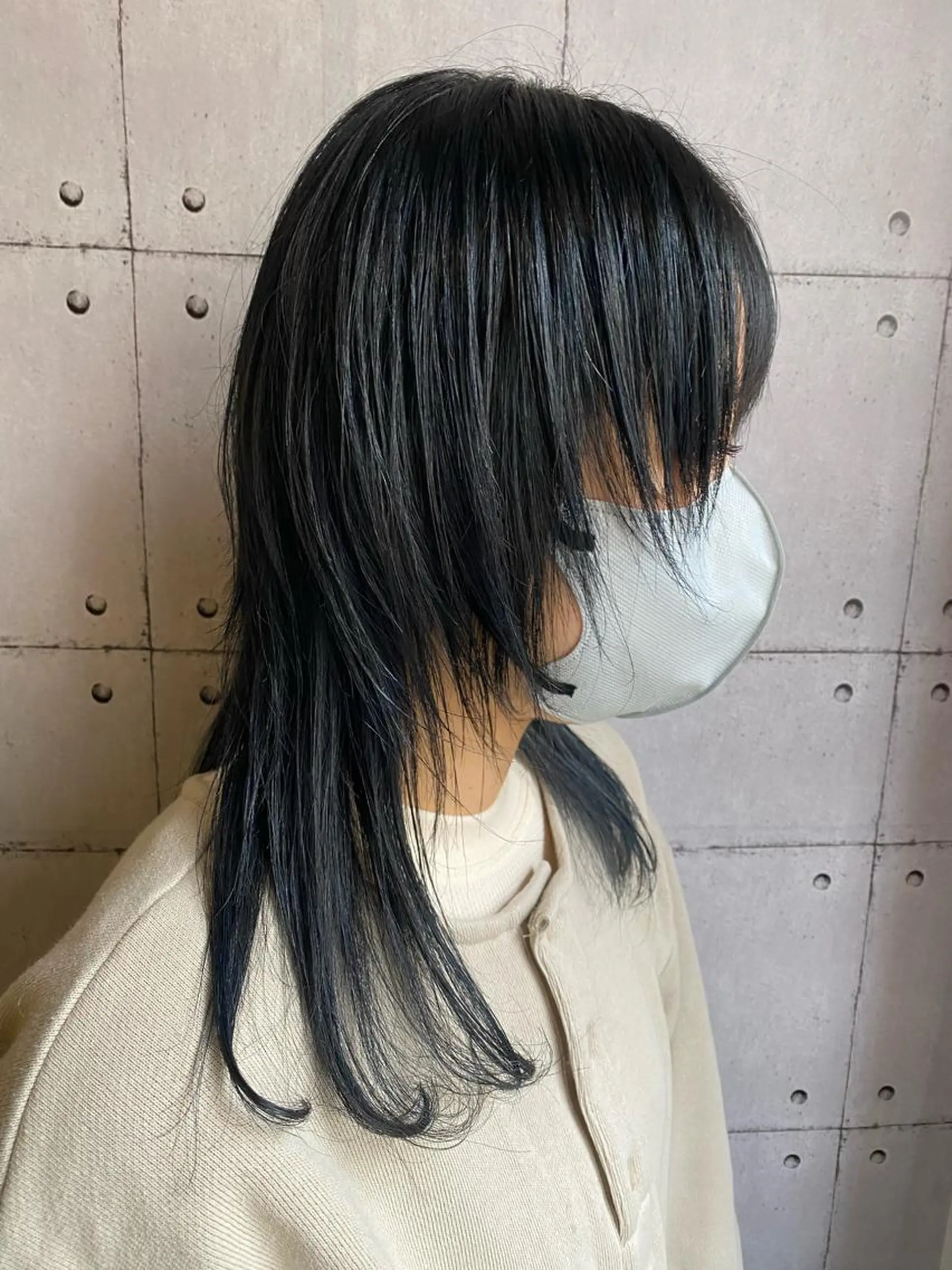 セミロング ウルフカット 福元友梨 ディレクター✂️のヘアスタイル