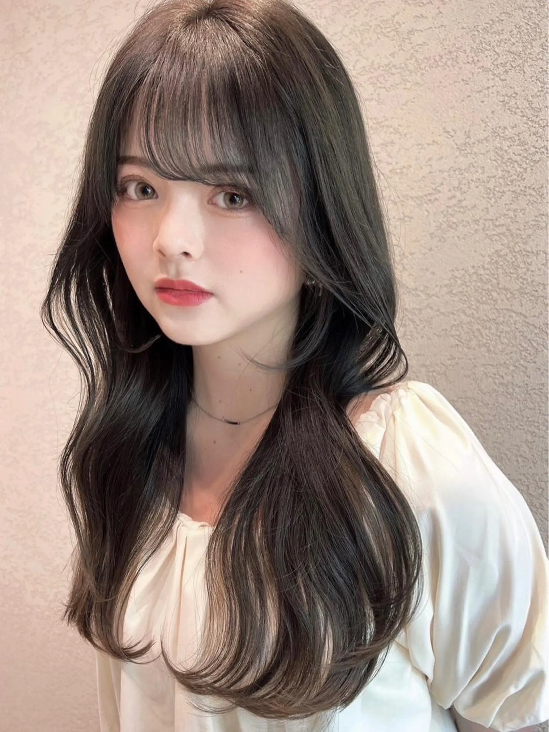 ロング カラー レイヤーカット/ 顔周り 五島巨幹のヘアスタイル