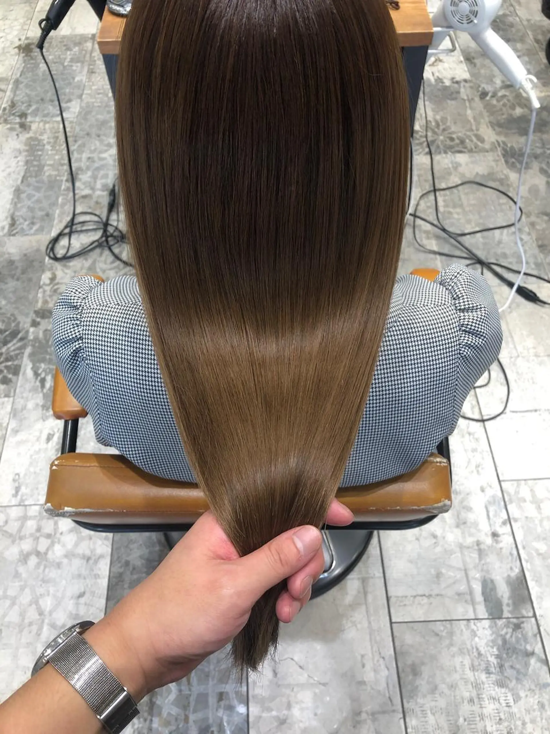 ロング カラー パーマ バレイヤージュ ブリーチ ケアブリーチ ダブルカラー ハイライトカラー カット ヘアカラー 縮毛矯正 トリートメント 新宿✨顔周りカット 韓国ヘア/坂本亜裟海のヘアスタイル