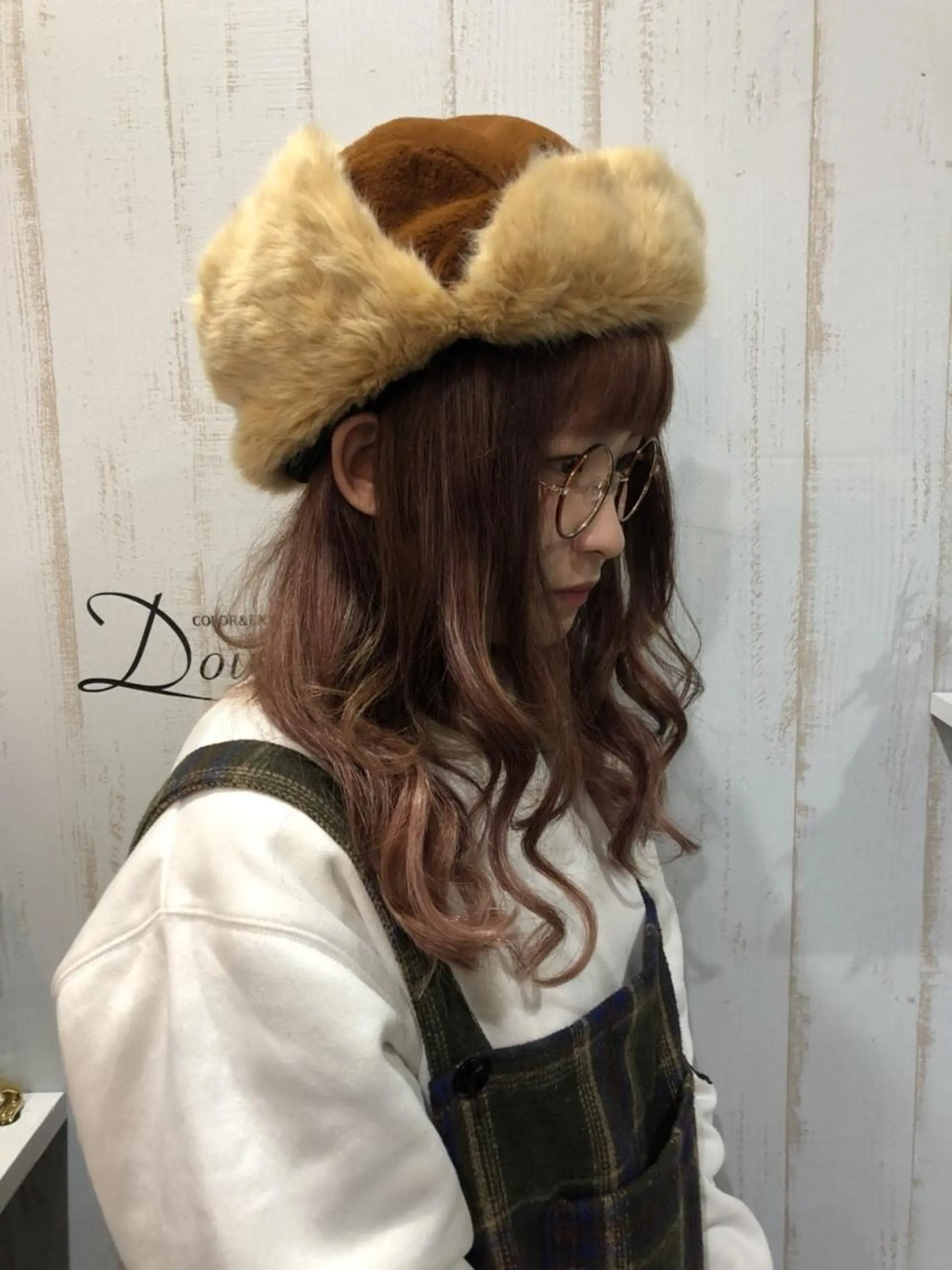 ロング カラー チビ編み込みエクステ シールEXどぅ〜すのヘアスタイル