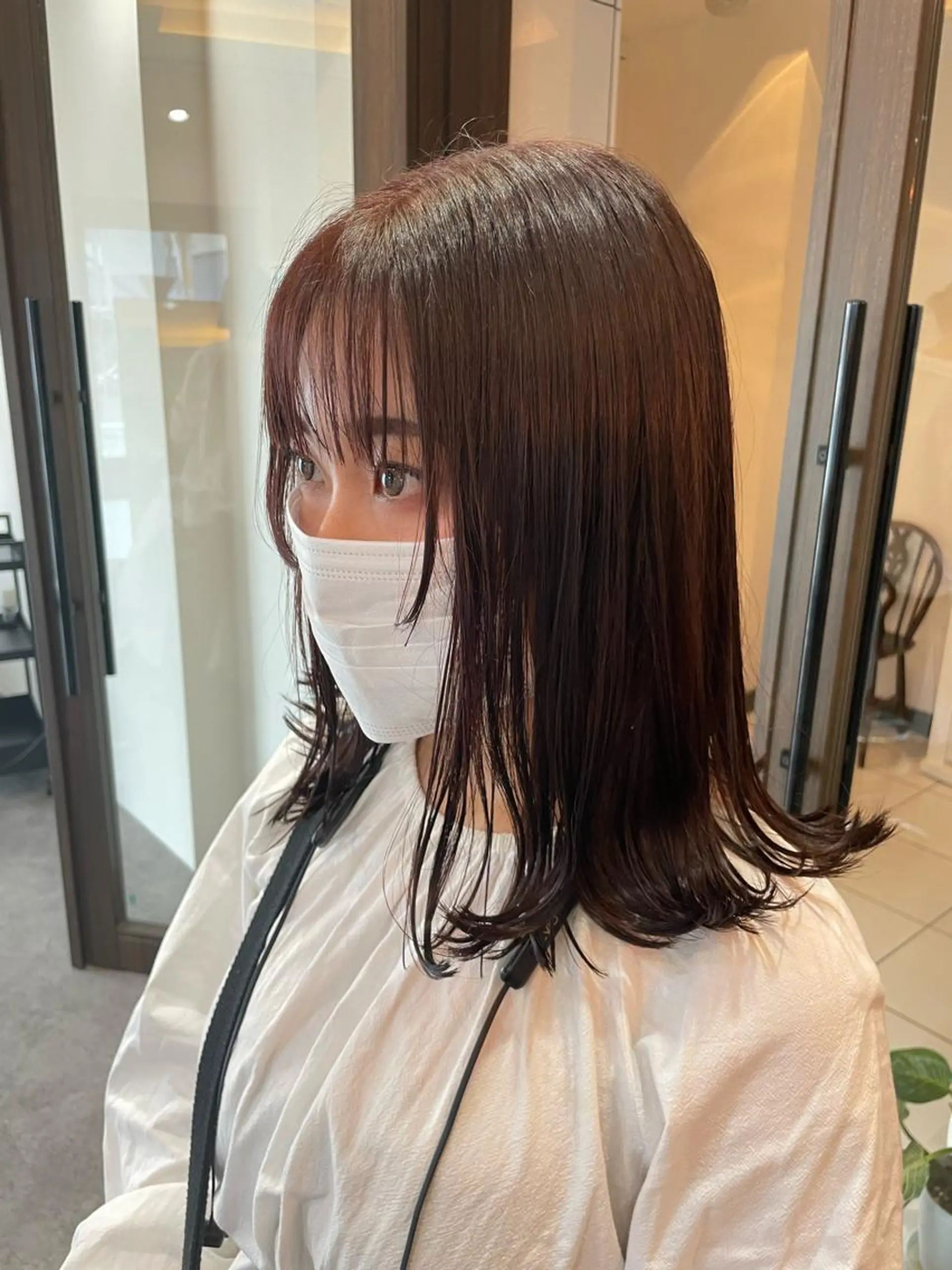 セミロング カラー ブラウンカラー レッドカラー レッドブラウン ボブ/髪質改善/ soiナカジママドリのヘアスタイル