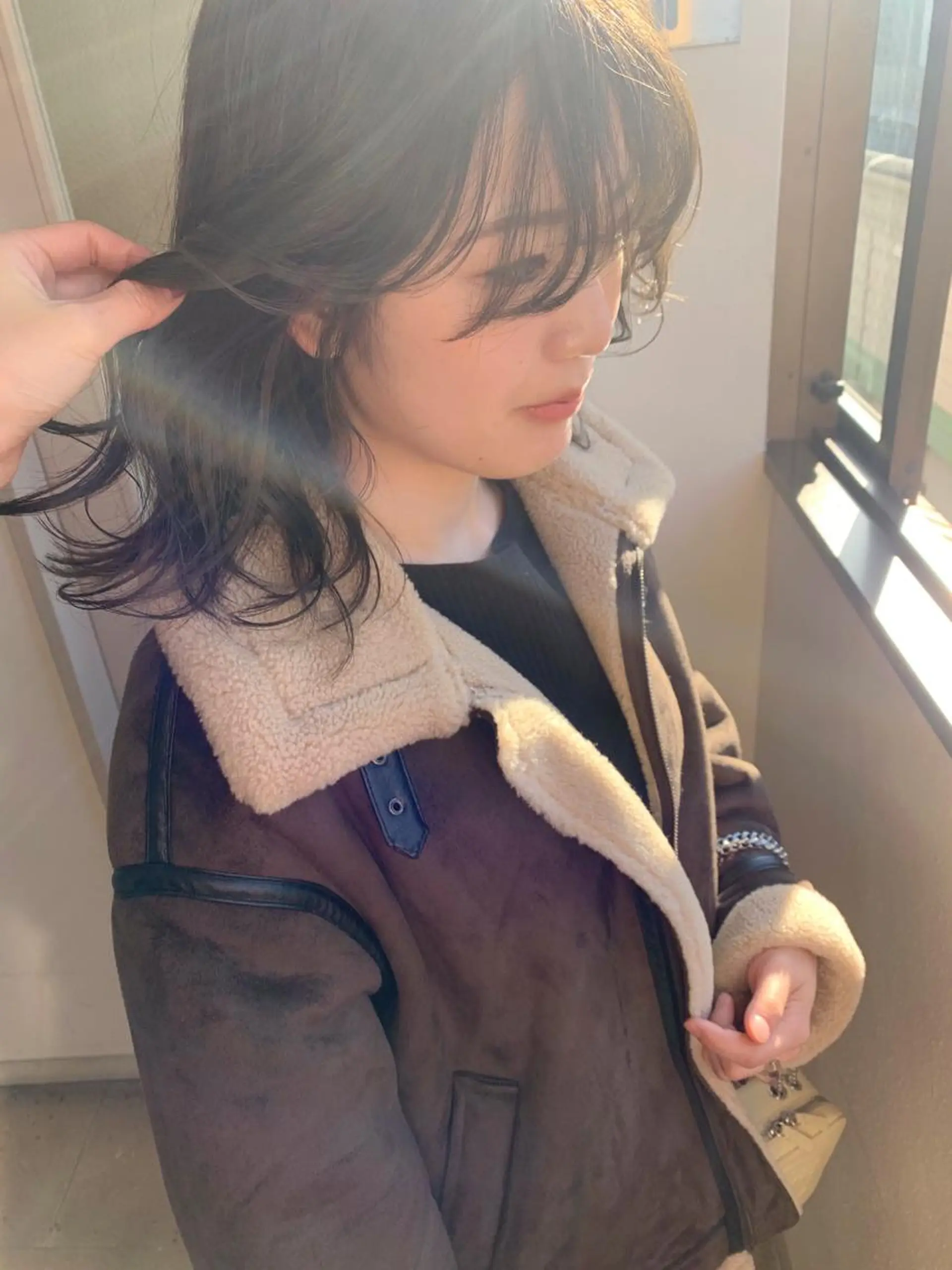 ミディアム カット ヘアカラー 韓国 / 中国ヘア 🦋Noniのヘアスタイル