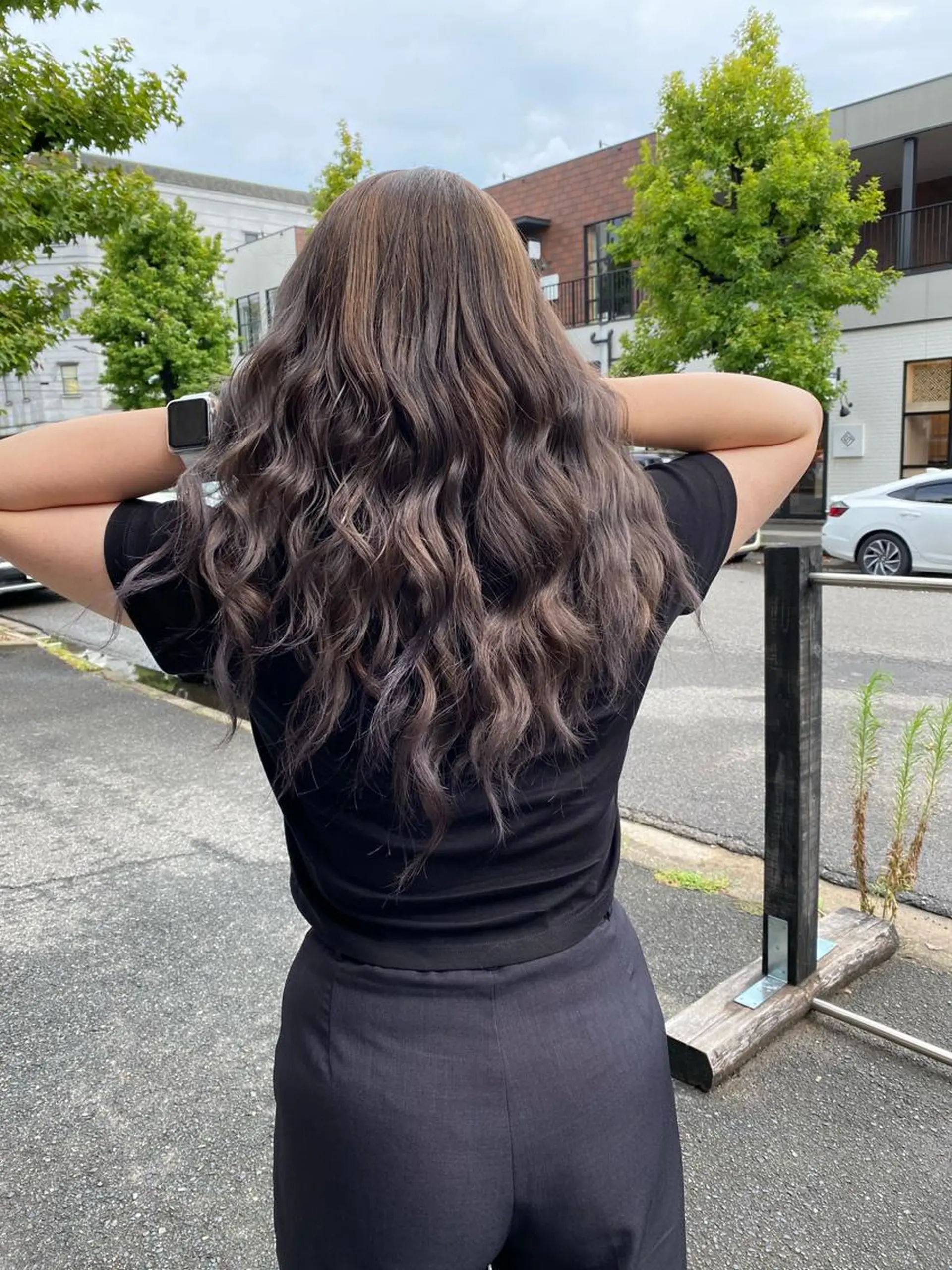 ロング カラー chapter問屋町 💘小室明華のヘアスタイル