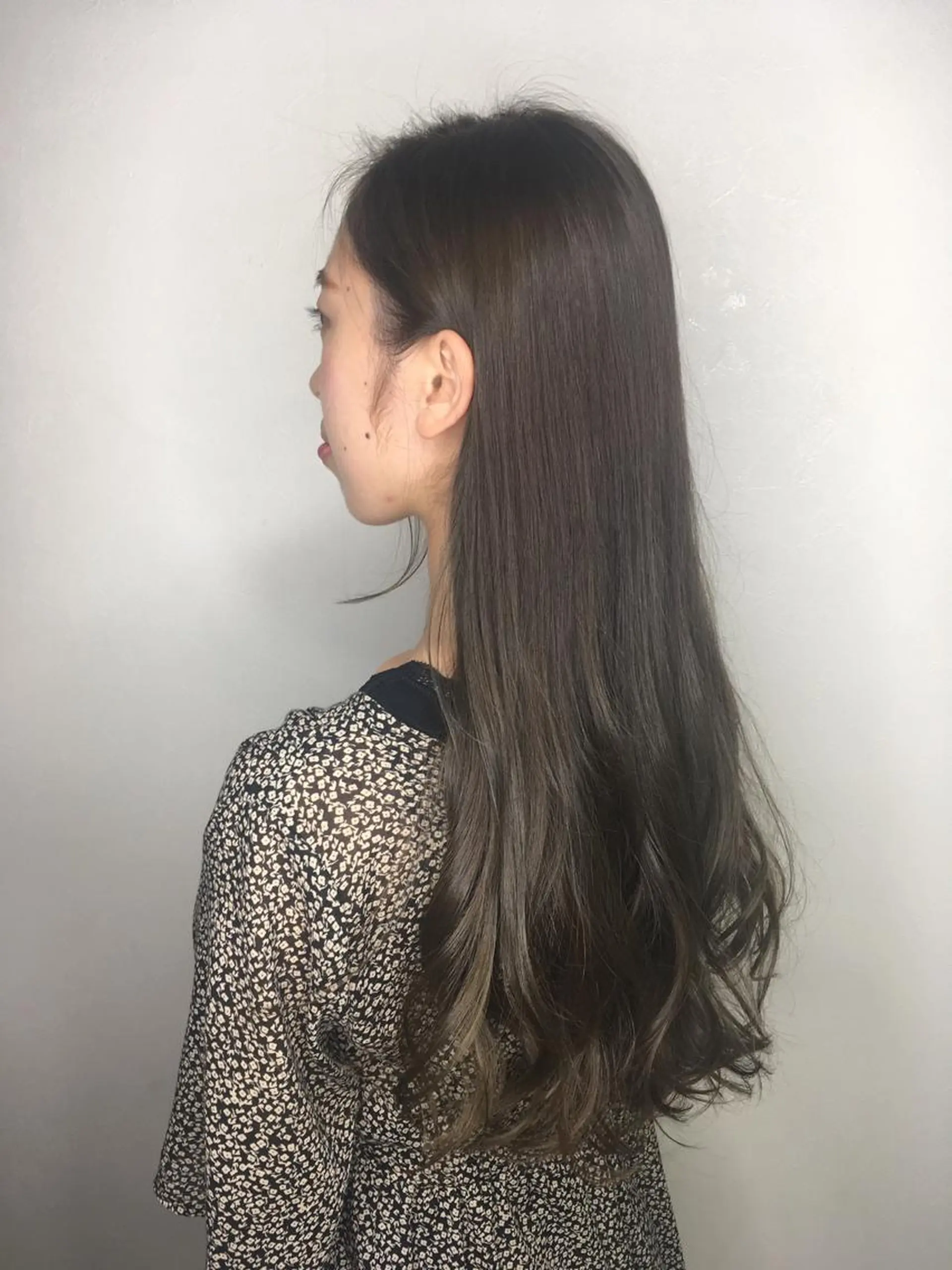 ロング カラー パーマ 福島 純子のヘアスタイル