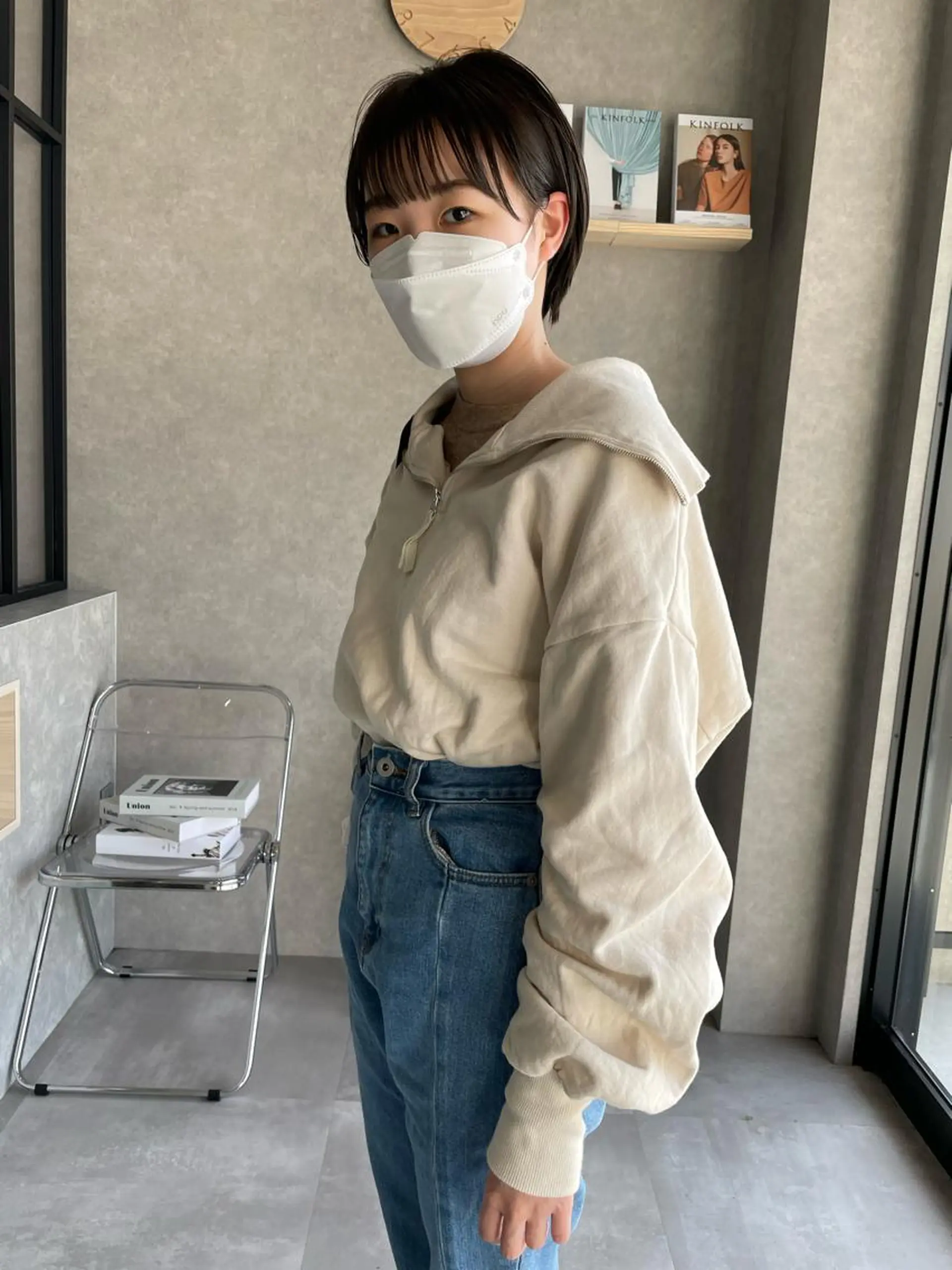 ショート シースルーバング ショートヘア 河原 亮のヘアスタイル