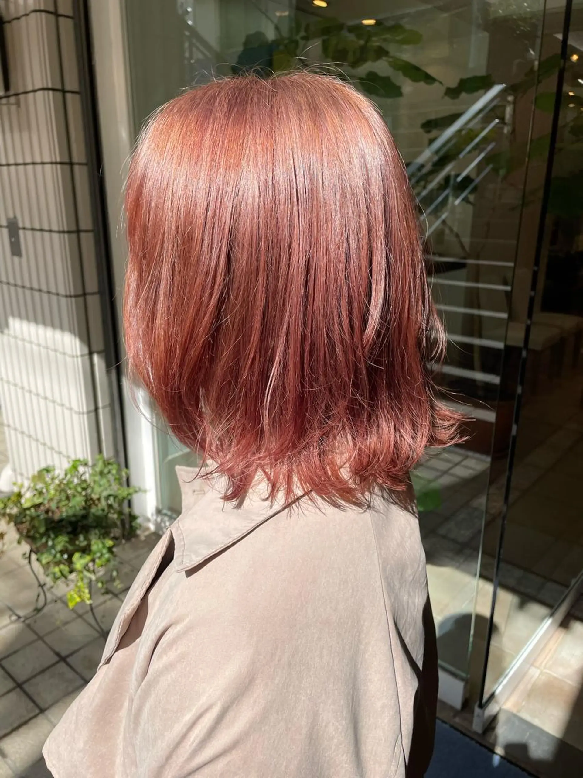 ミディアム カラー 艶カラー🌙縮毛矯正 /ボブ【Reina】のヘアスタイル