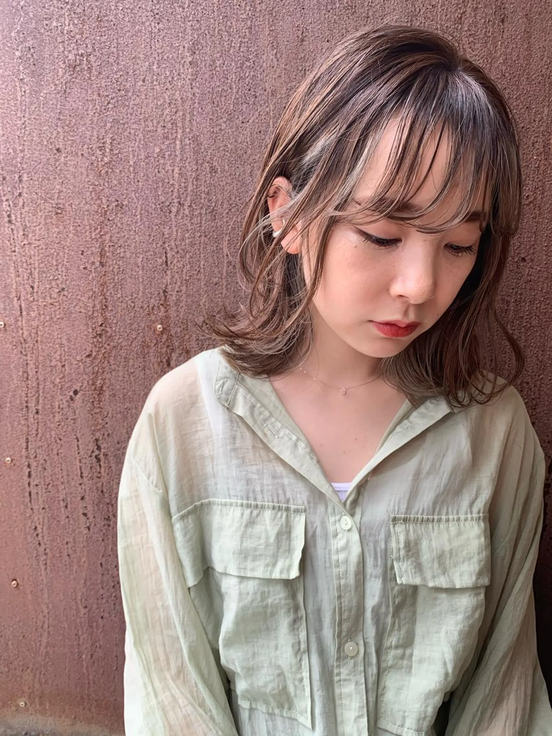 ミディアム カラー 宮嶋 勇輔のヘアスタイル