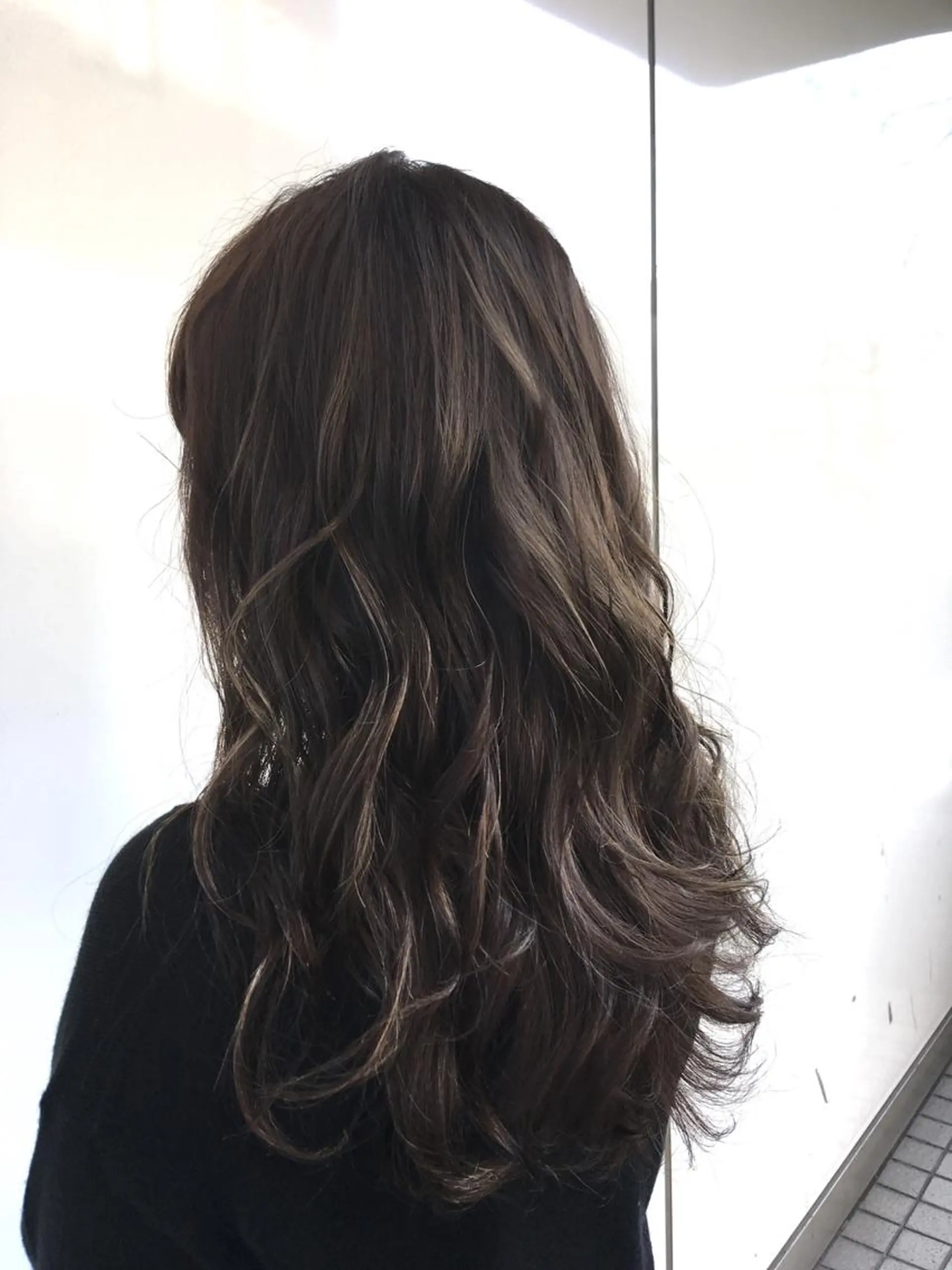 カラー ハイライトカラー 小顔似合わせ 前田ヒロコのヘアスタイル