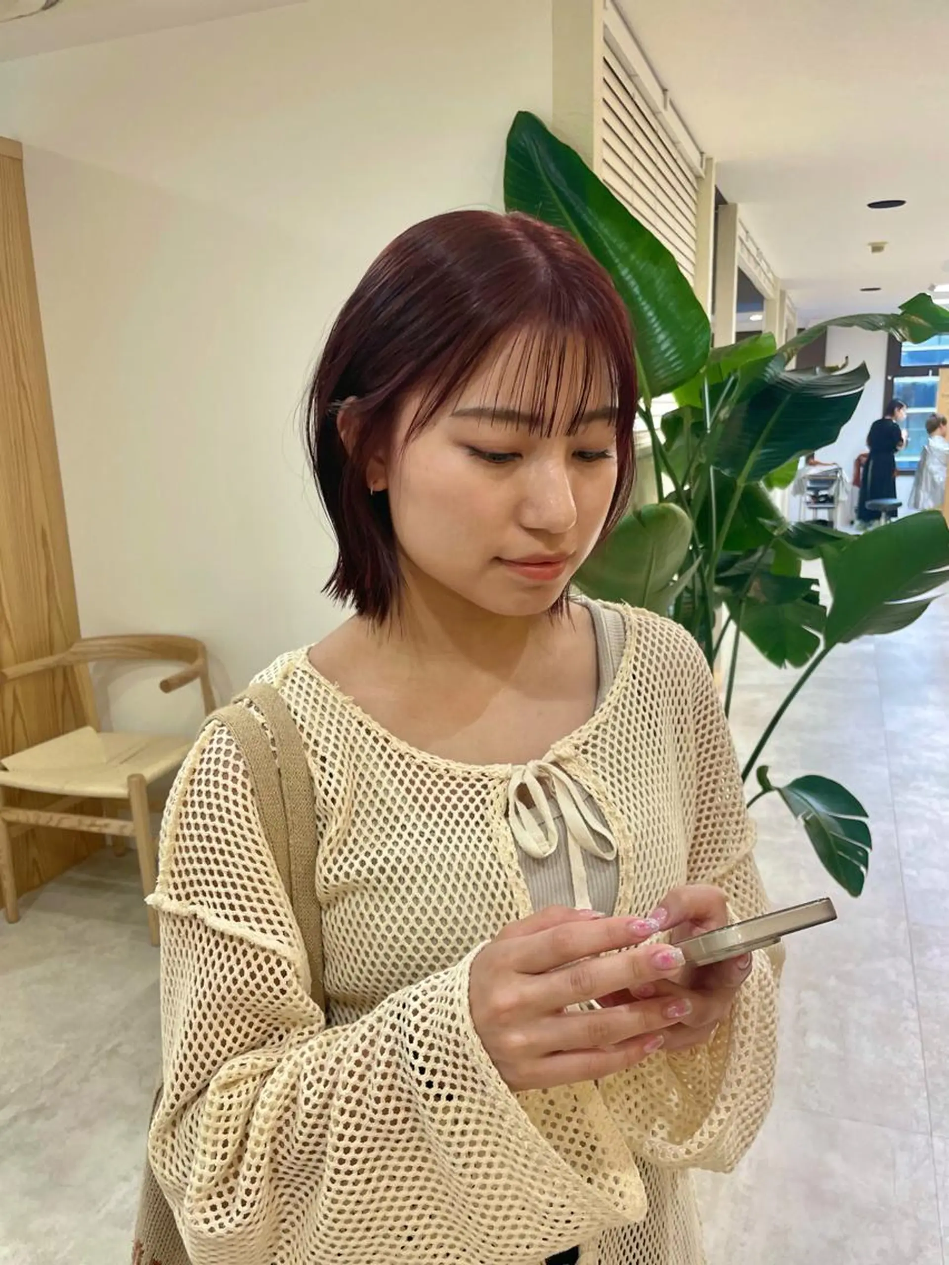 ミディアム カット ヘアカラー トリートメント 東京の技術を 京都で✂︎🕊️💖のヘアスタイル