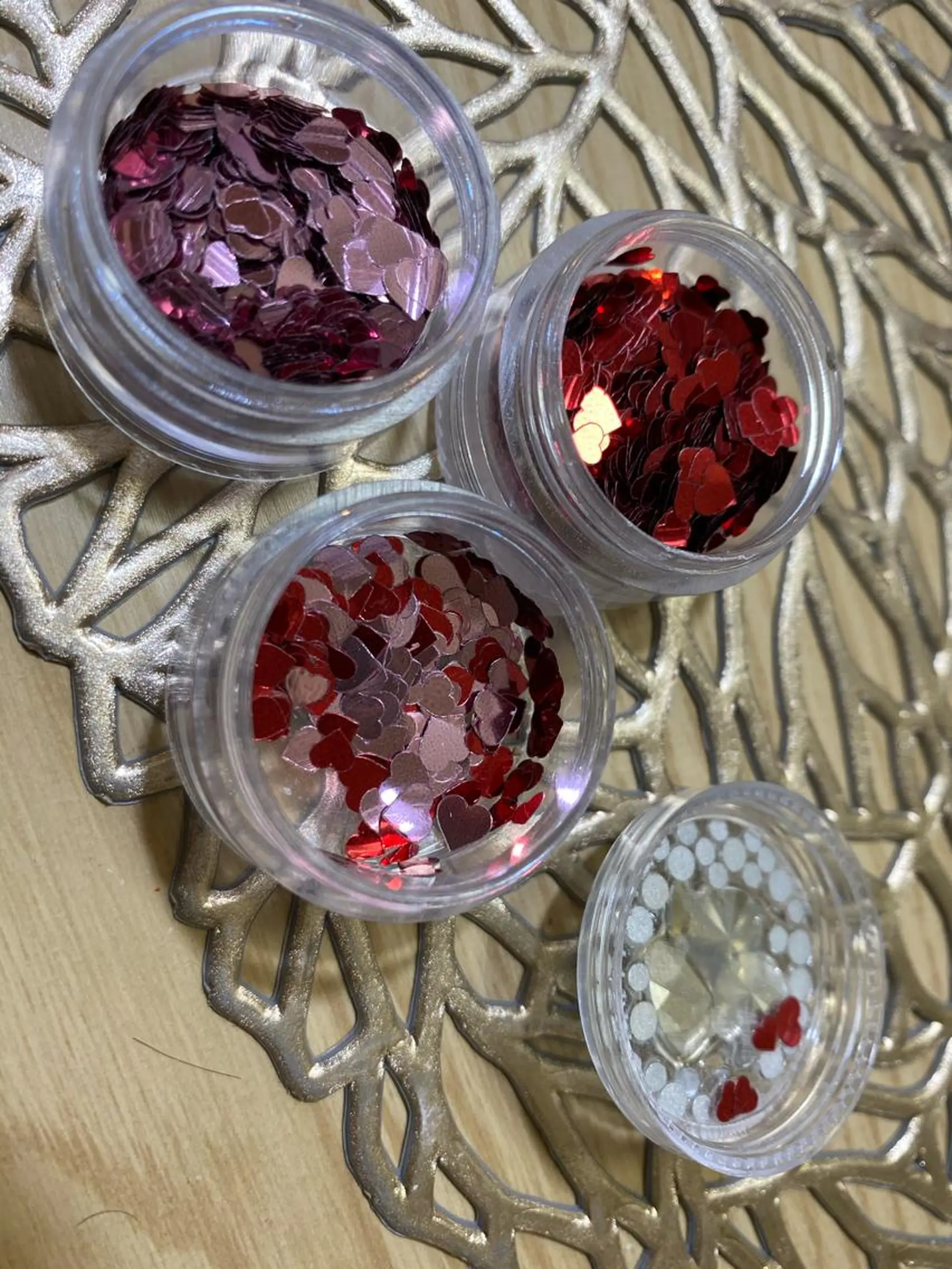 ネイル ハート ピンク 赤色 private salon NIKOのネイルデザイン