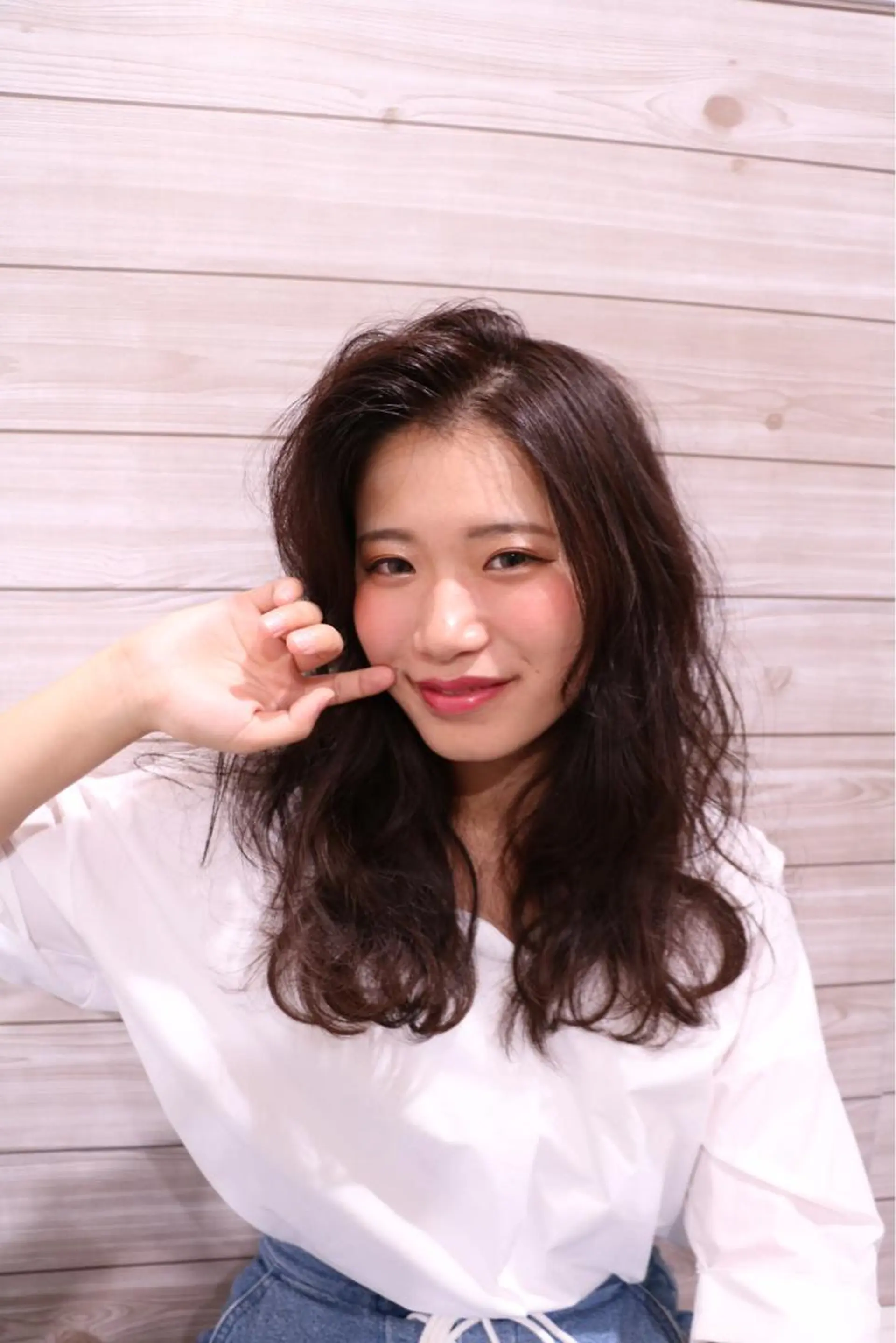 ミディアム セミロング ロング カラー _WHITE高槻所属・_WHITE高槻店 yusukeのヘアスタイル