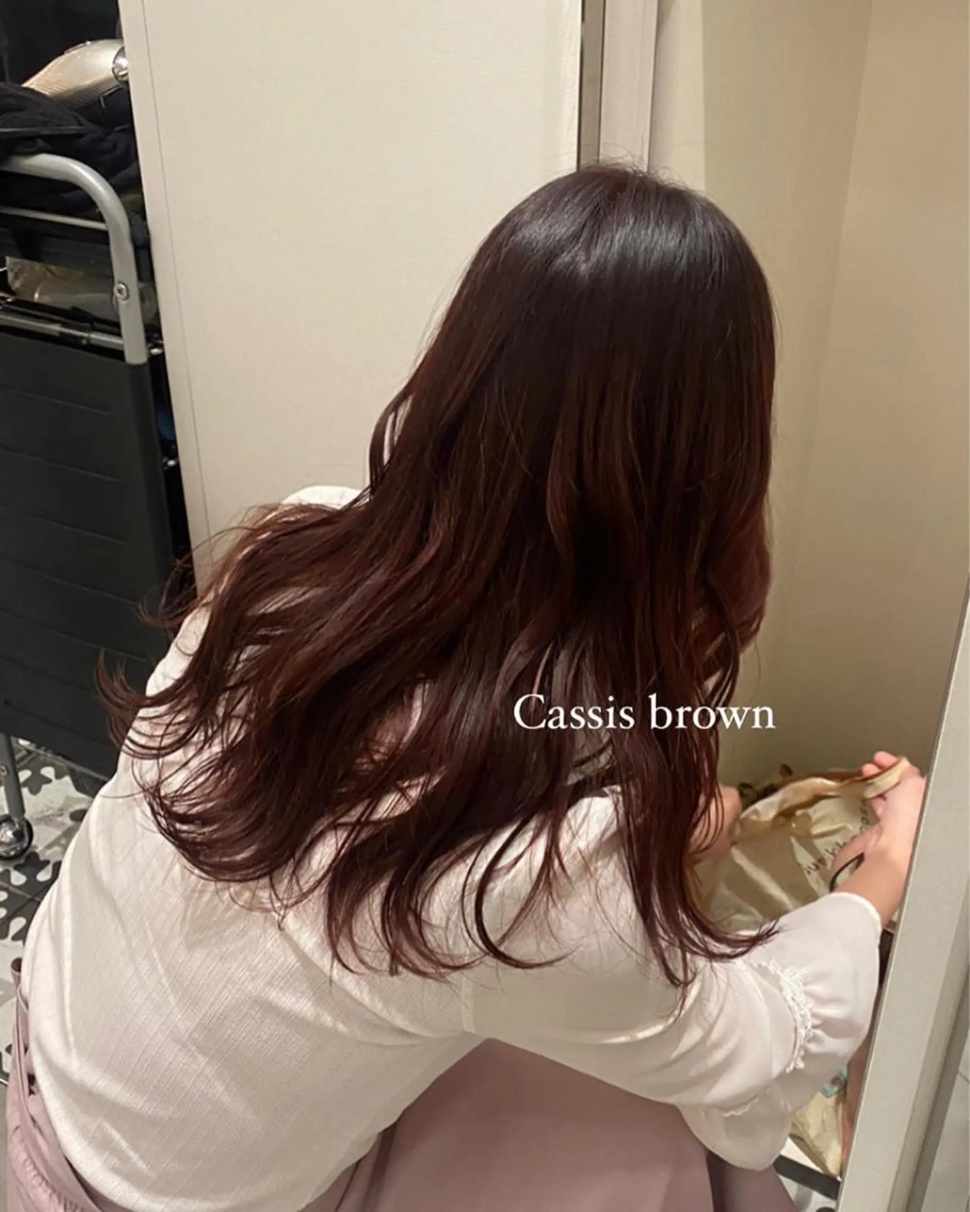 セミロング カラー 透ける艶カラー💎 ミオのヘアスタイル