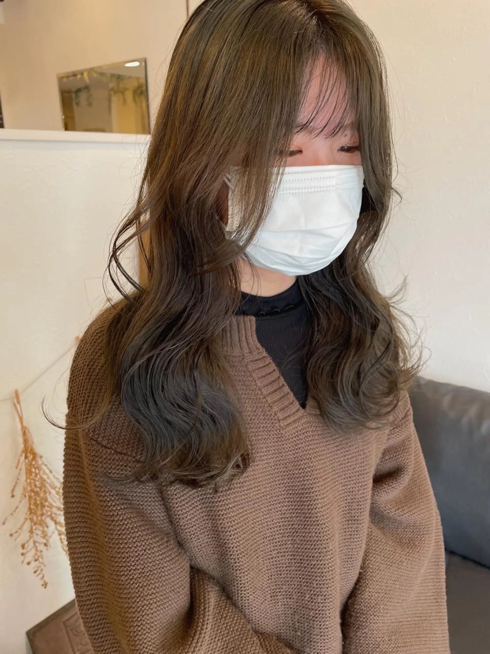 ロング カラー グレージュ オリーブグレージュ オリーブグレー ヘアカラー m ā l o.🌷 サカモトマイコのヘアスタイル