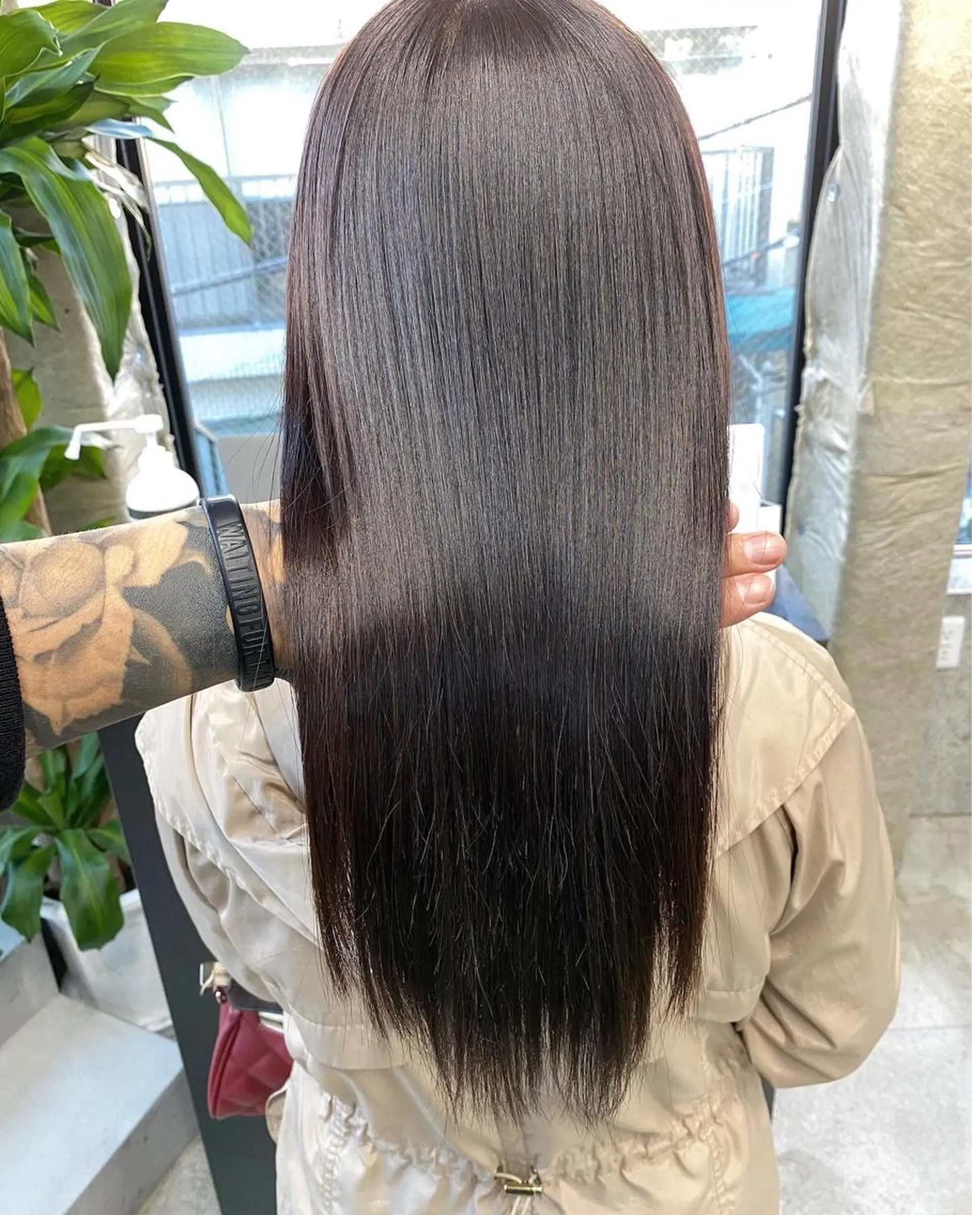 ロング カラー パーマ 髪質改善 縮毛矯正 トリートメント OVER→三軒茶屋 /縮毛矯正・髪質改善のヘアスタイル