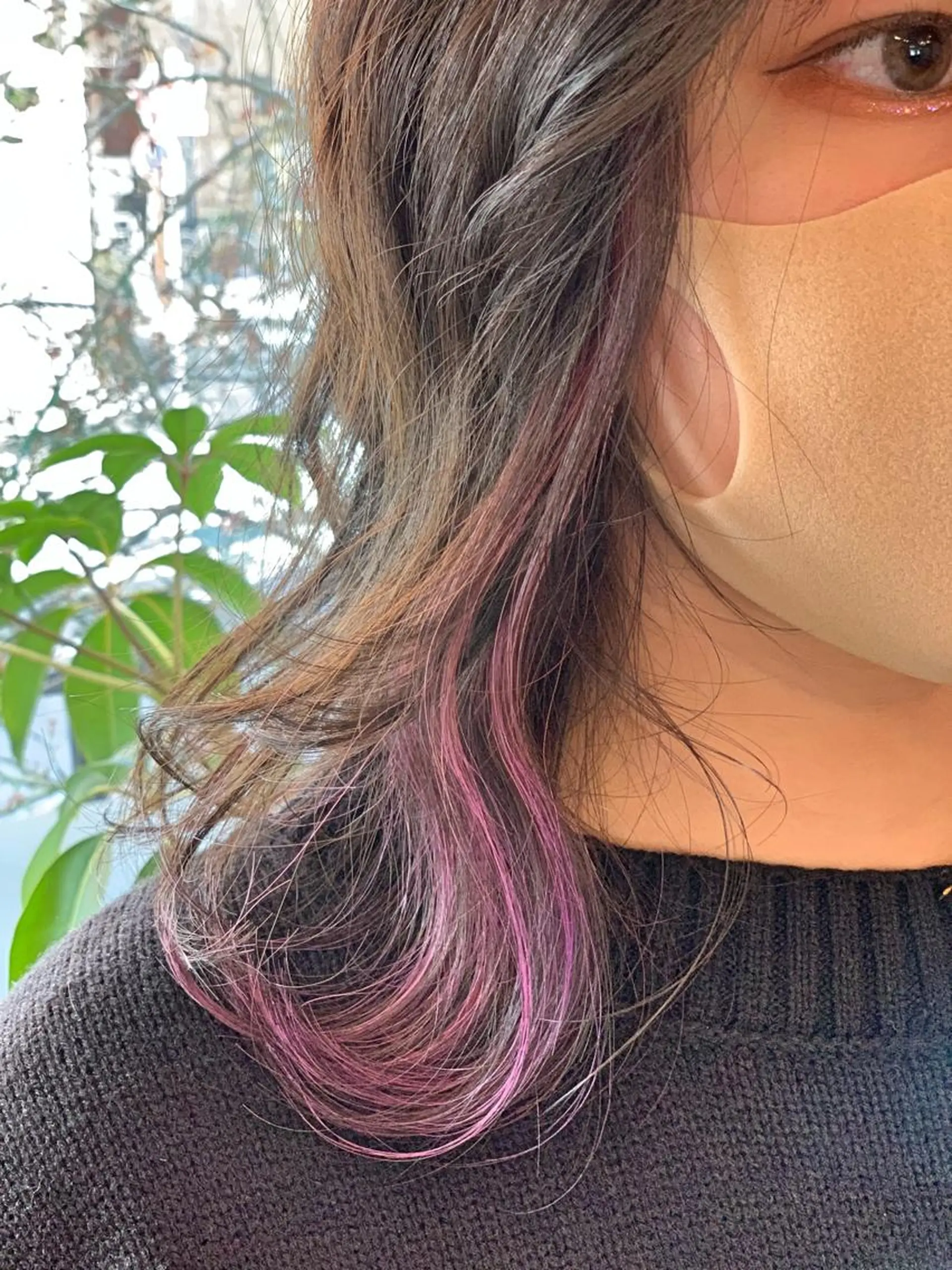 ミディアム カラー イヤリングカラー ヘアカラー Dahlia所属・Dahlia 鈴木のヘアスタイル