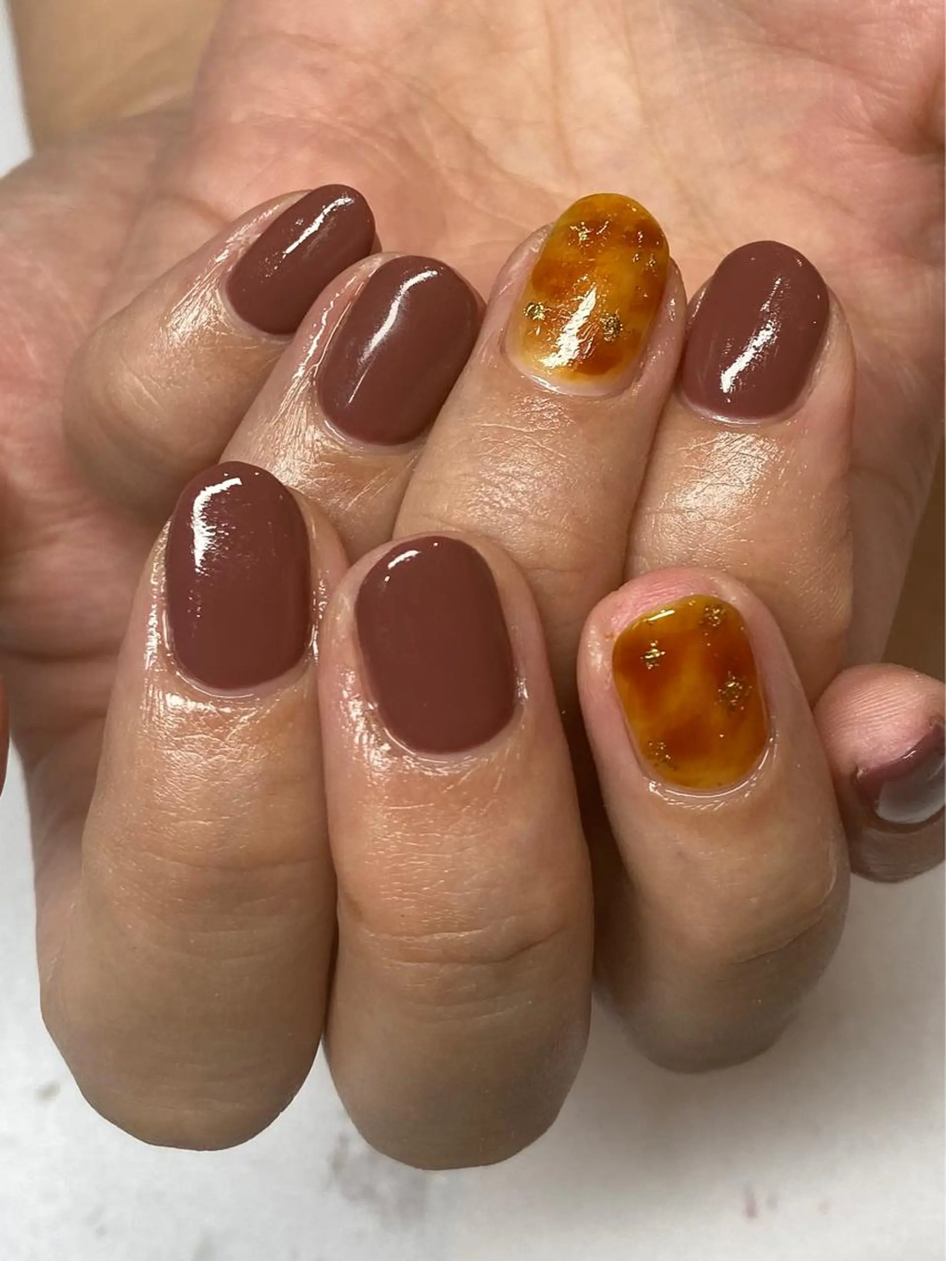 ネイル アートネイル べっ甲ネイル yuminail所属・錦糸町 yuminailのネイルデザイン