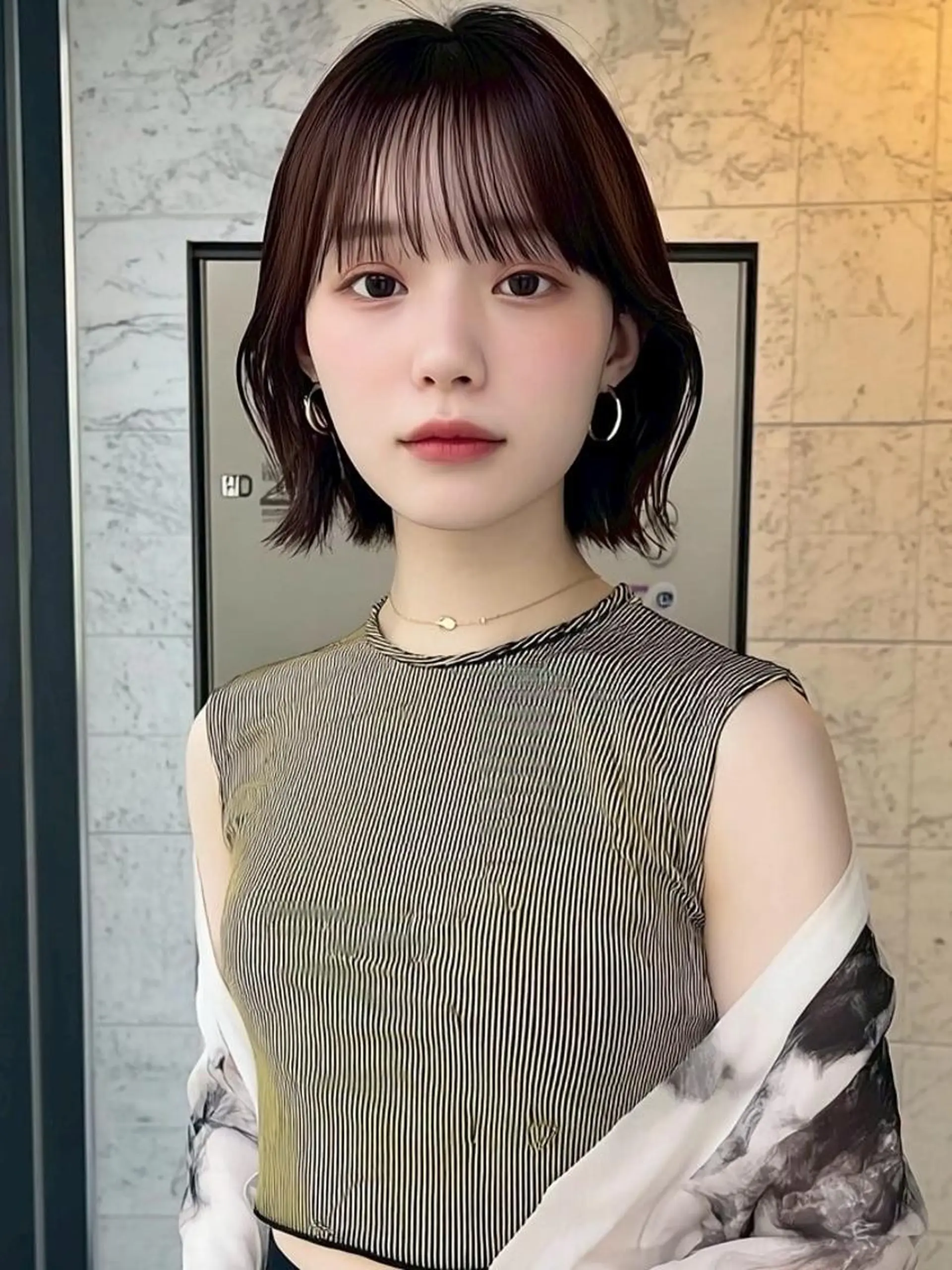 ショート カラー 井上 希維のヘアスタイル