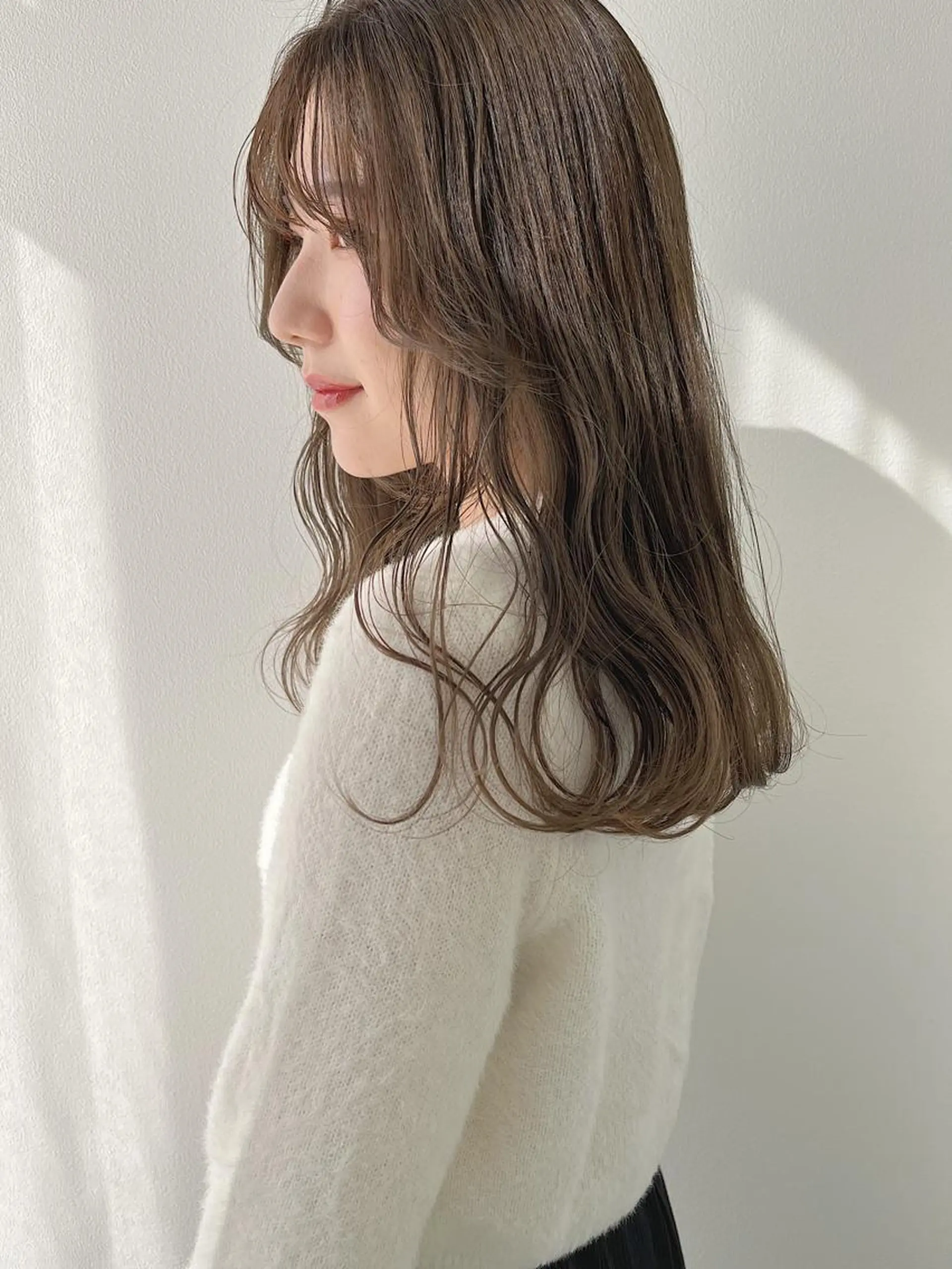 セミロング カラー 透明感カラー plumu. ♡【プリュム】のヘアスタイル