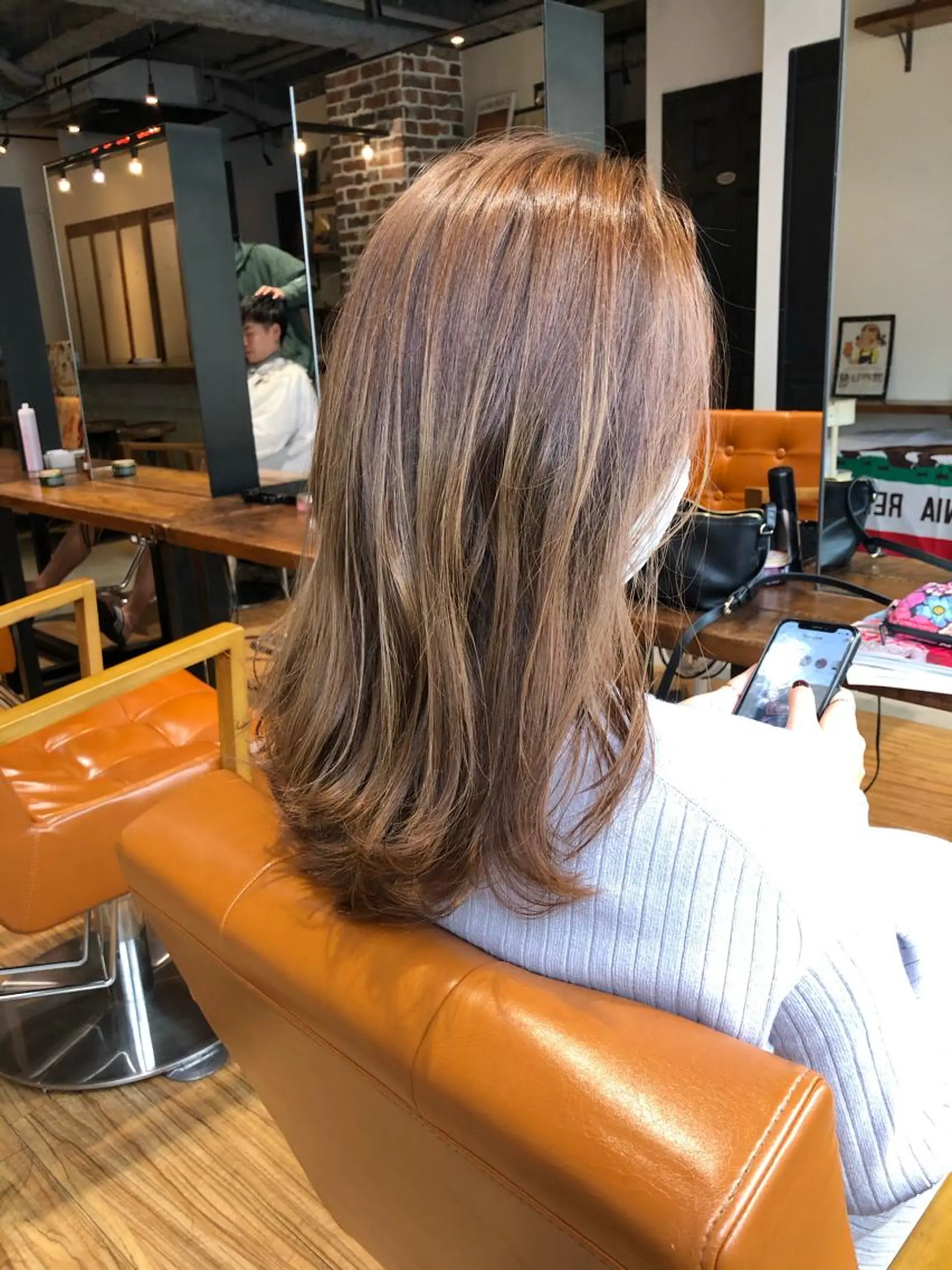 セミロング 🌟小顔カット🌟 レイヤーカットボブのヘアスタイル