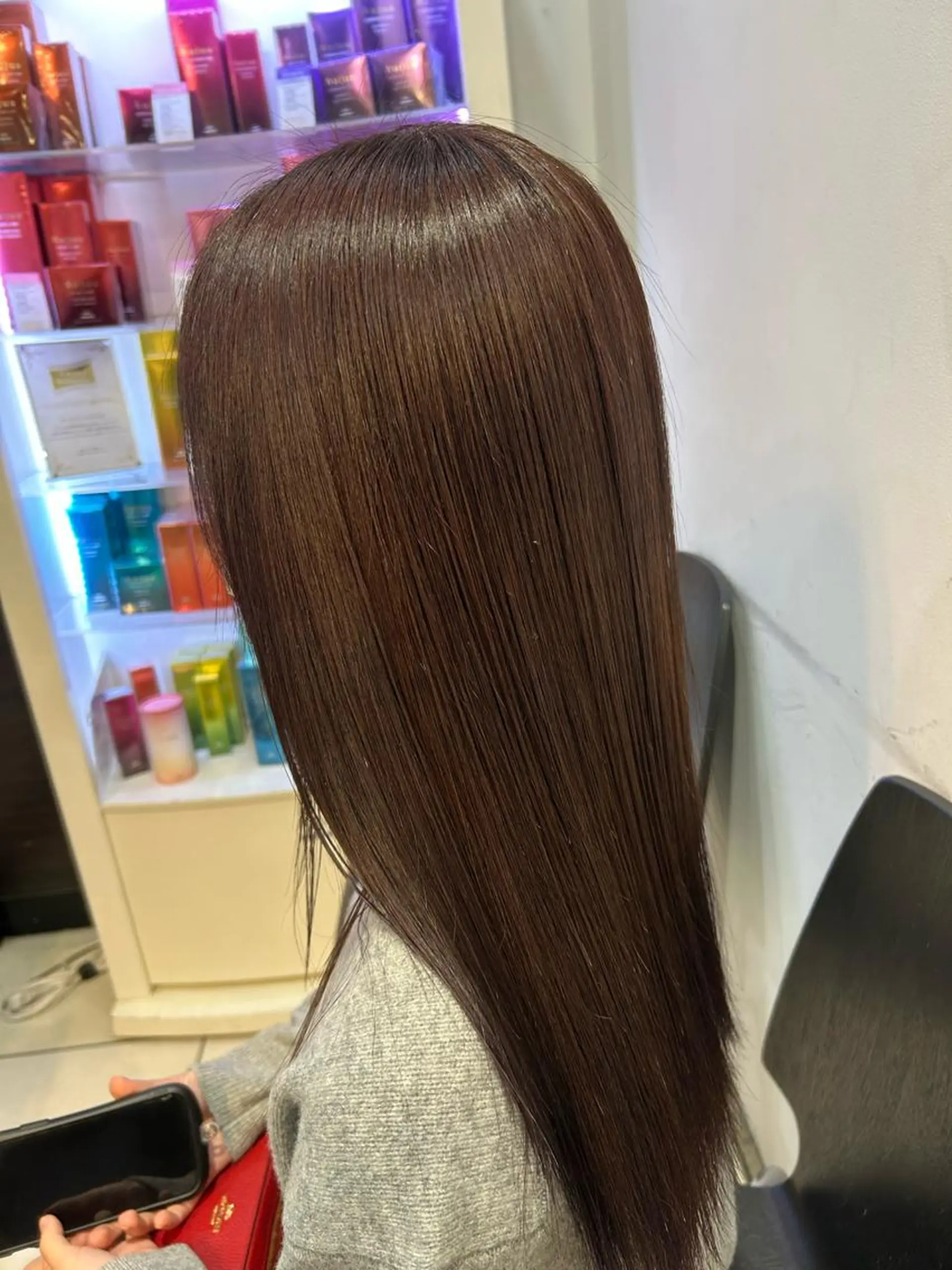 ロング カラー ブラウンカラー 髪質改善 レピア　博多駅前店所属・LEPIA 博多駅前店のマツエク・マツパデザイン