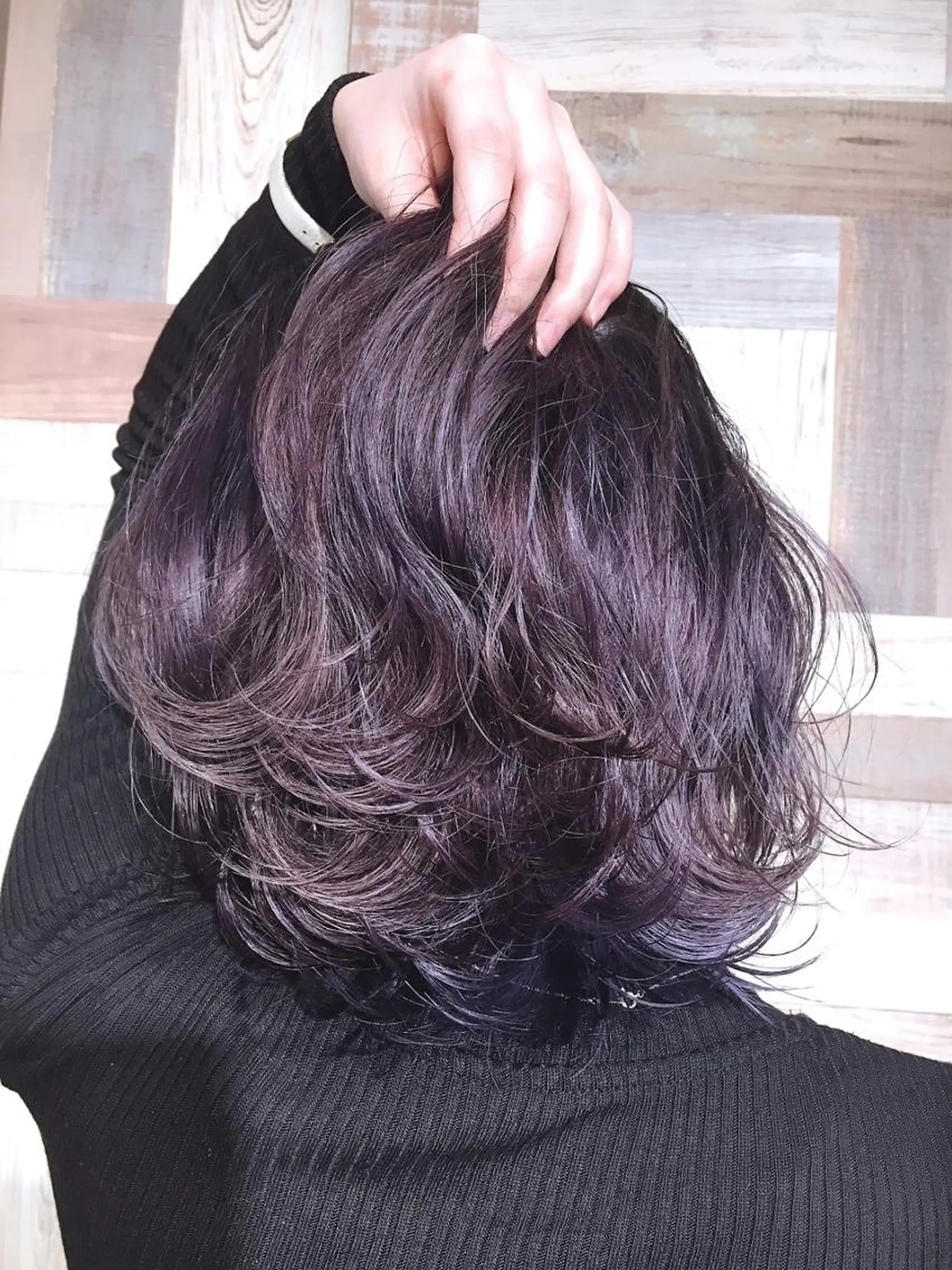 ミディアム カラー ブリーチ ブリーチなしカラー パープルカラー カット ヘアカラー トリートメント 🍒矢ヶ崎珠枝 🍒Directorのヘアスタイル