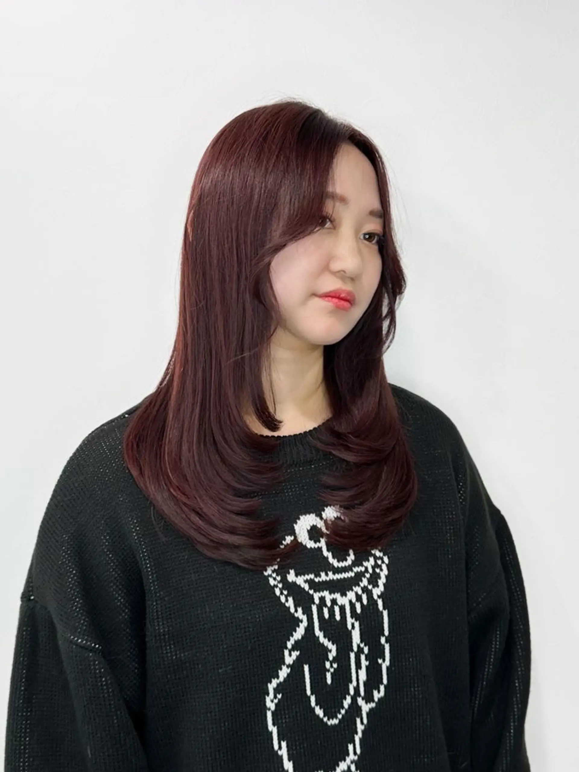 ロング 韓国レイヤーカット要 暗透カラー📓吉祥寺のヘアスタイル