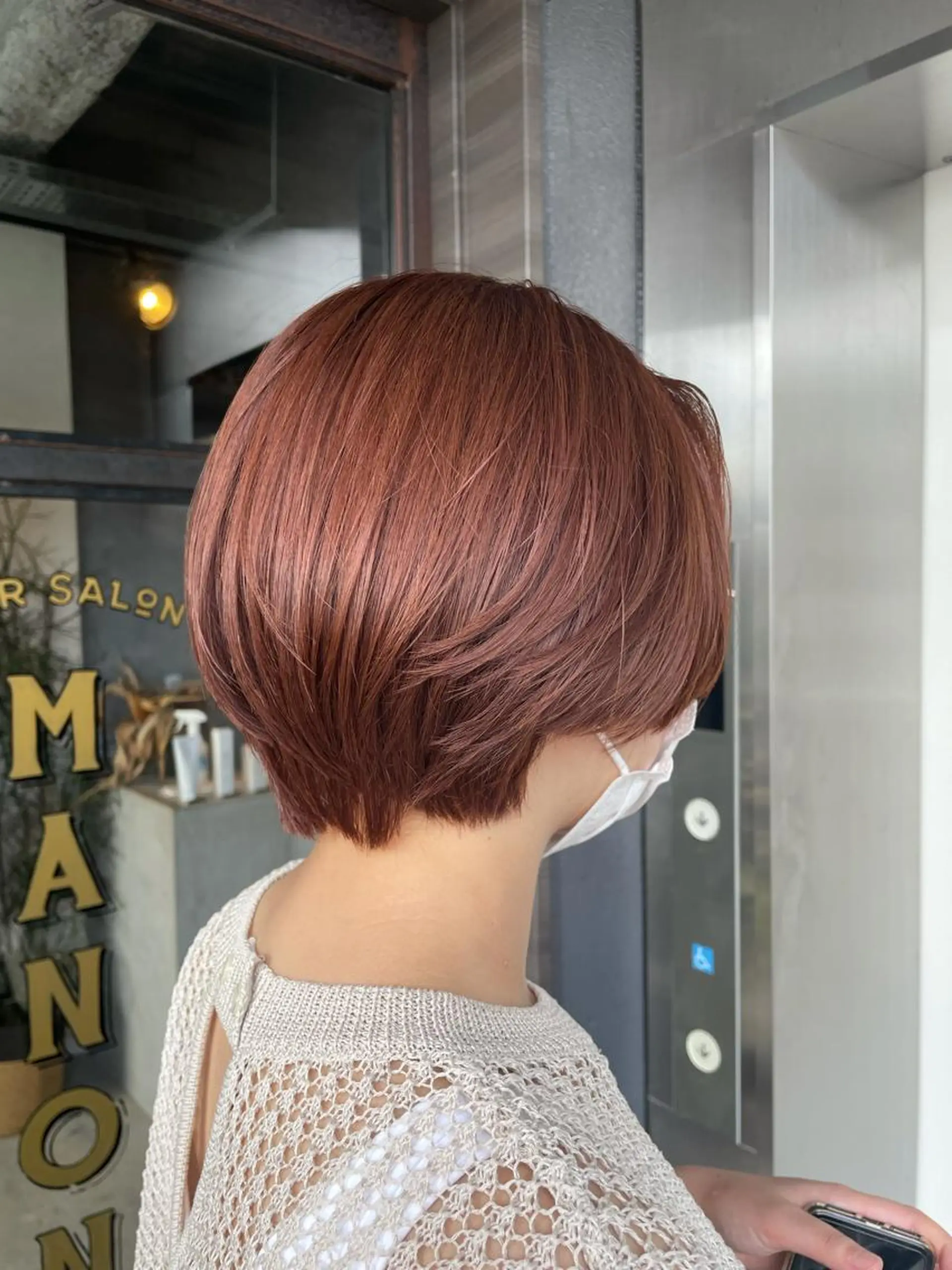 ショート カラー ヘアカラー 中根 亜莉紗のヘアスタイル